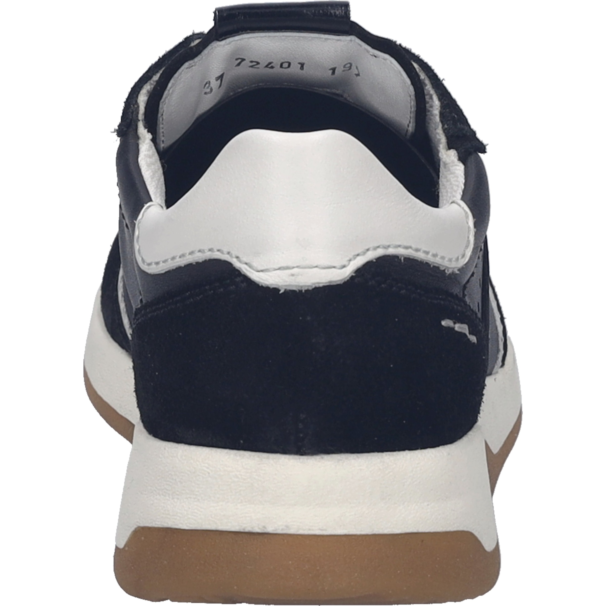 Keilsneaker JOSEF SEIBEL "Arleen 01", Damen, Gr. 39, schwarz, weiß, Leder, Veloursleder, kontrastfarbene Details, Schuhe, Freizeitschuh, Halbschuh, Schnürer, Kontrastbesatz, G-Weite 3
