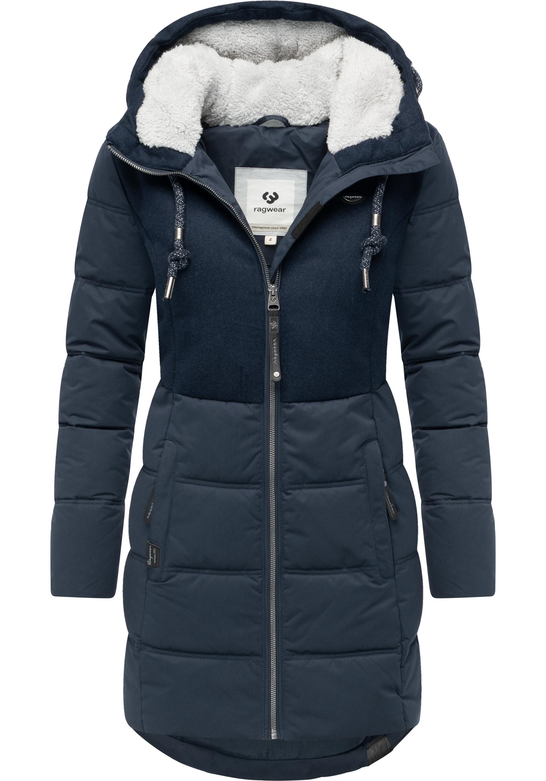 Ragwear Winterjacke »Ashani Block Intl.«, mit Kapuze, stylischer Winterparka mit gefütterter Kapuze