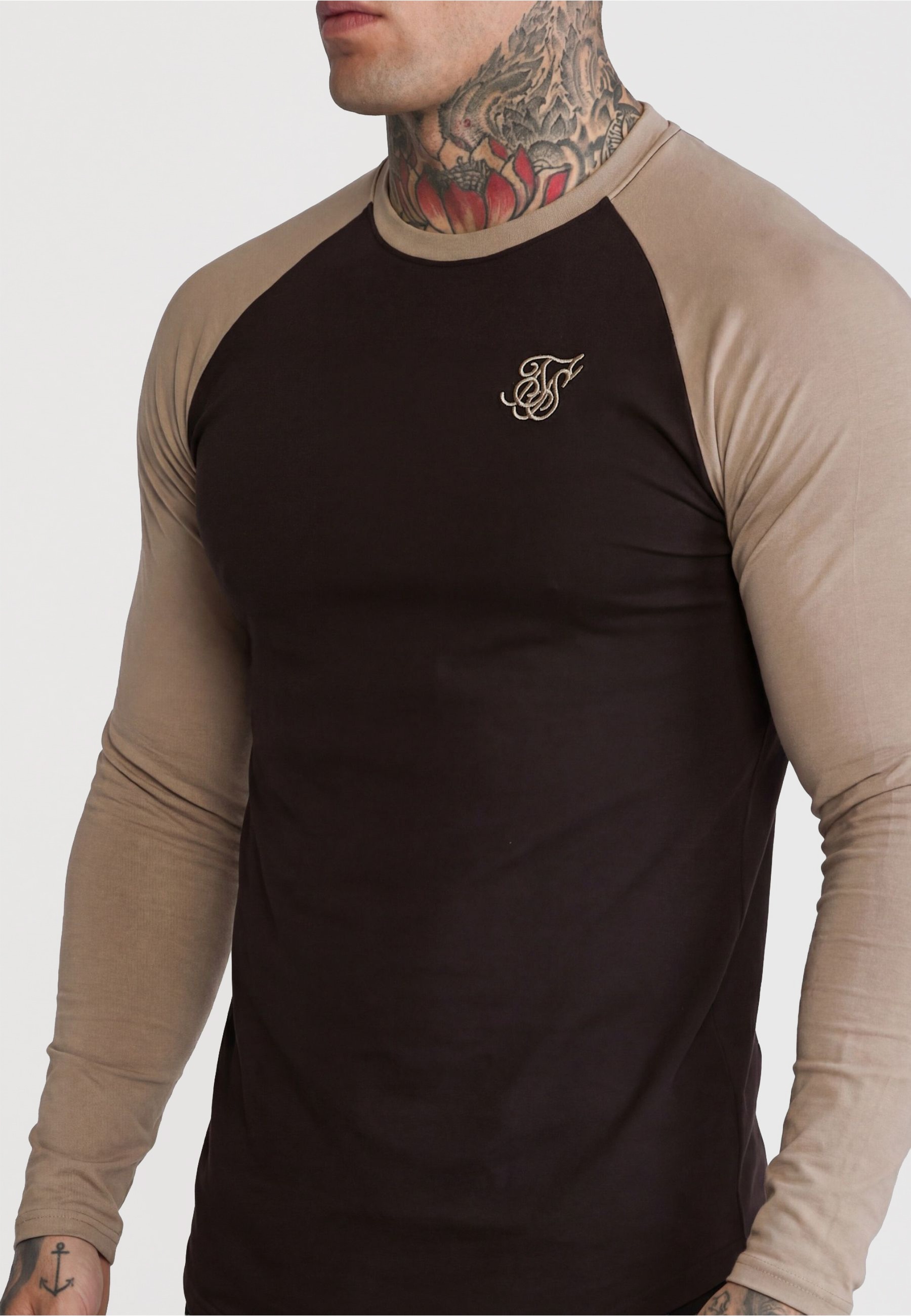 Siksilk Langarmshirt »SikSilk LS Muscle Fit T-Shirt« 1