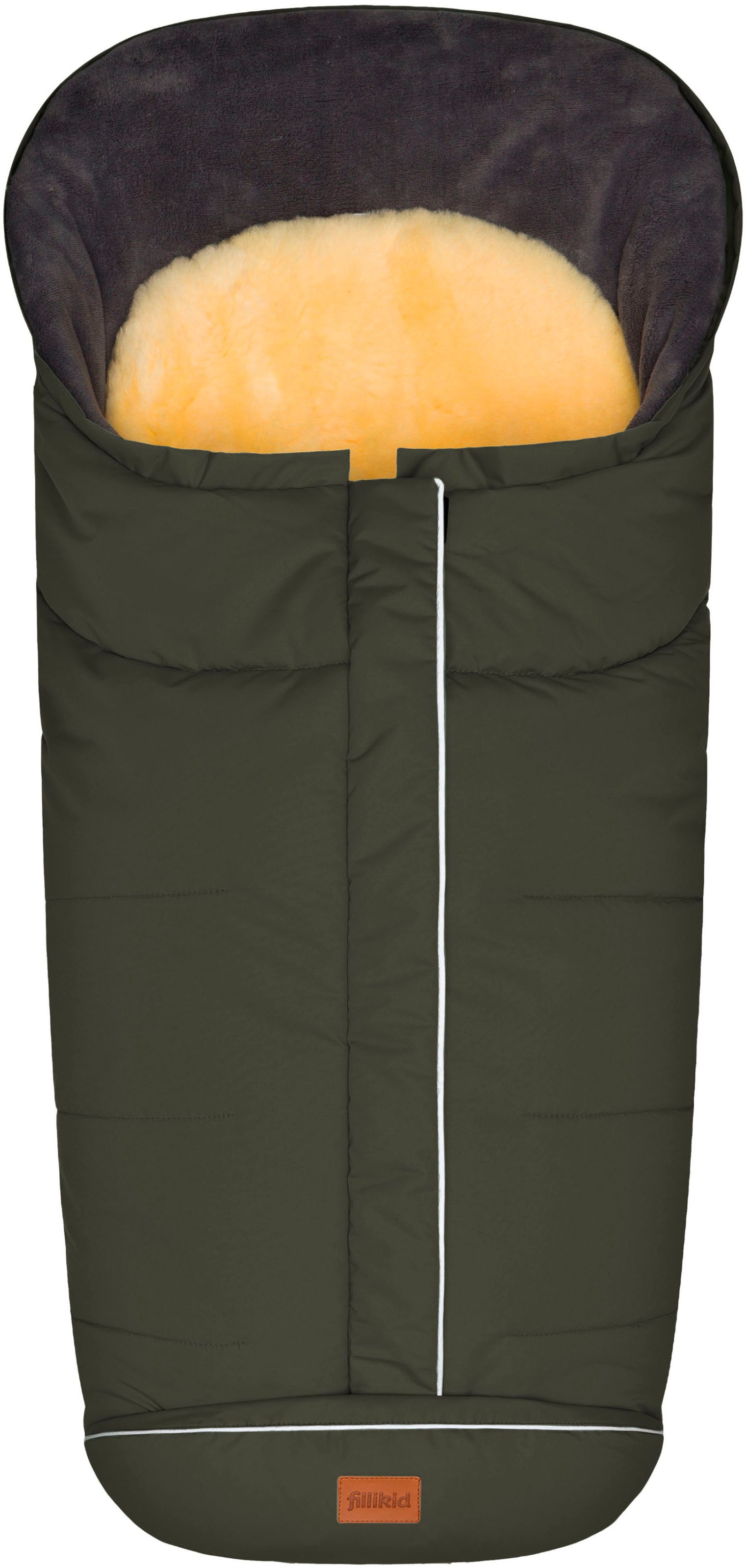 Fillikid Fußsack "Nanga Lammfell, Winterfußsack" mit herausnehmbarer Lammfellauflage