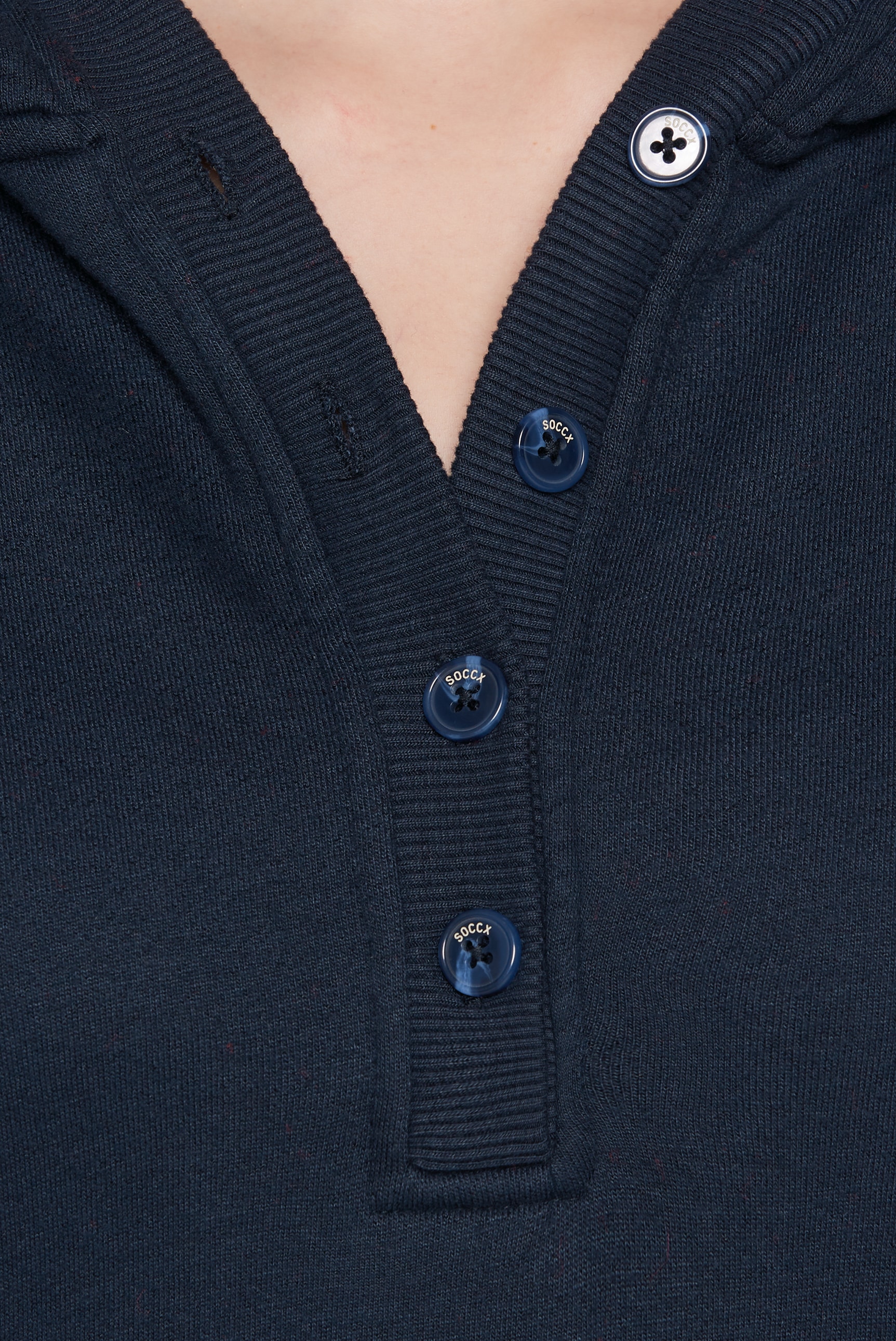SOCCX Kapuzensweatshirt, mit Taschen