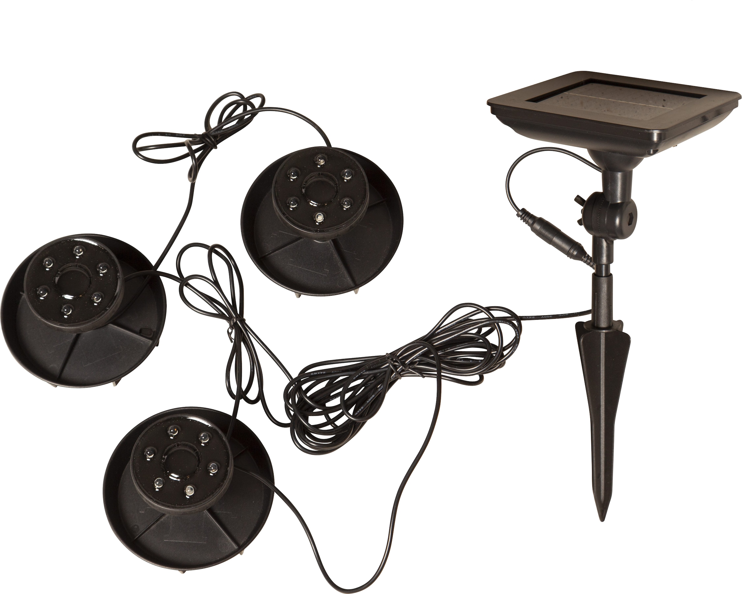 Parforce Traditional Hunting LED Solarleuchte »Solar-Dekoration Wasserlicht« LED-Board 1 Stk. Tageslichtweiß Dämmerungssensor, 3er-Set, Unterwassereinsatz bis max 1m