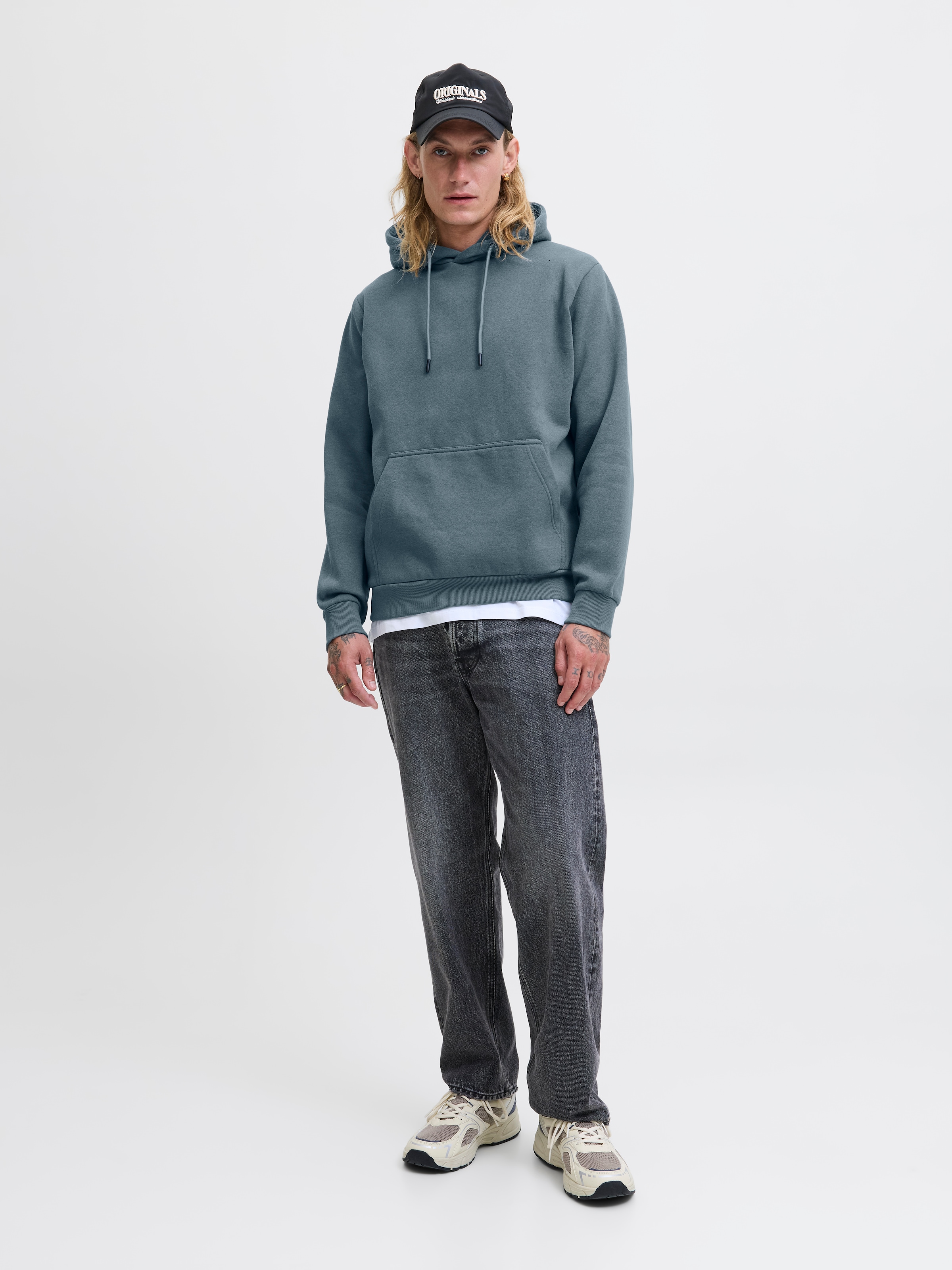 Jack & Jones Kapuzensweatshirt »JJEBRADLEY SWEAT HOOD NOOS«, mit Känguru Tasche