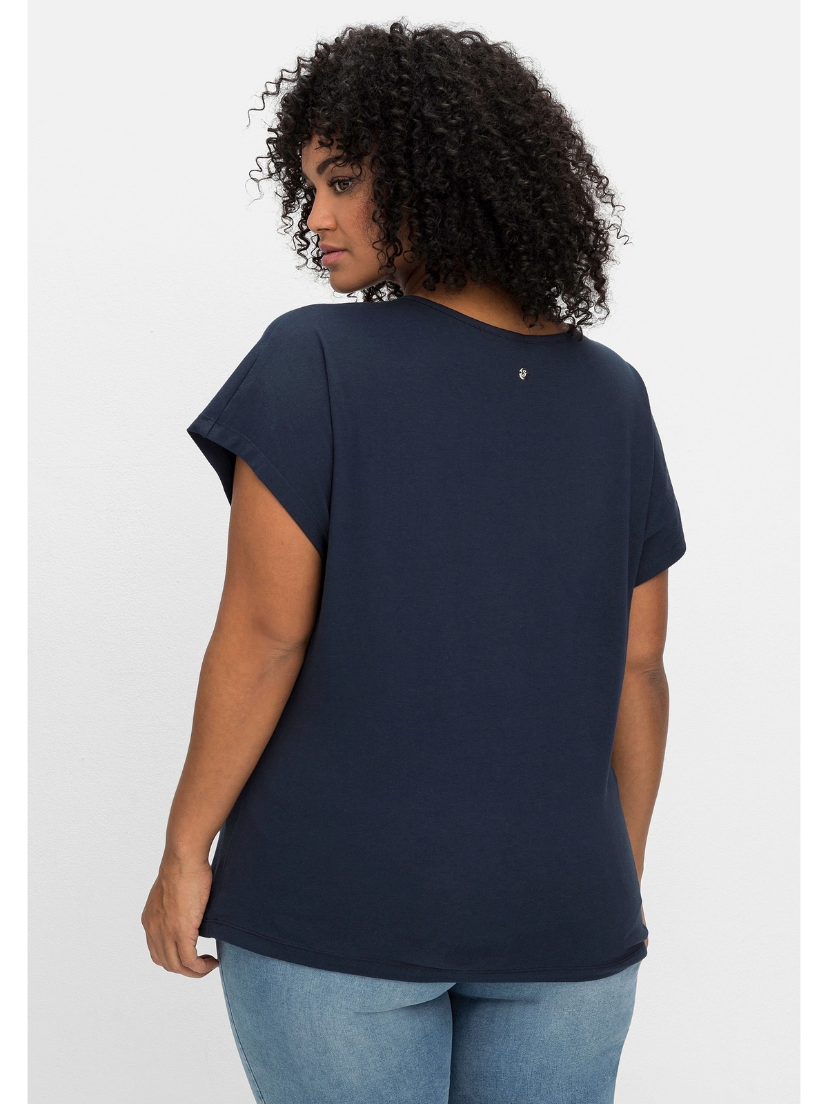 Sheego T-Shirt »Große Größen«, mit Statement-Print online bestellen | BAUR