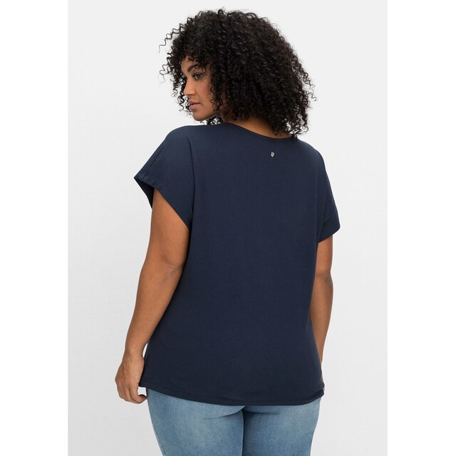 Sheego T-Shirt »Große Größen«, mit Statement-Print online bestellen | BAUR