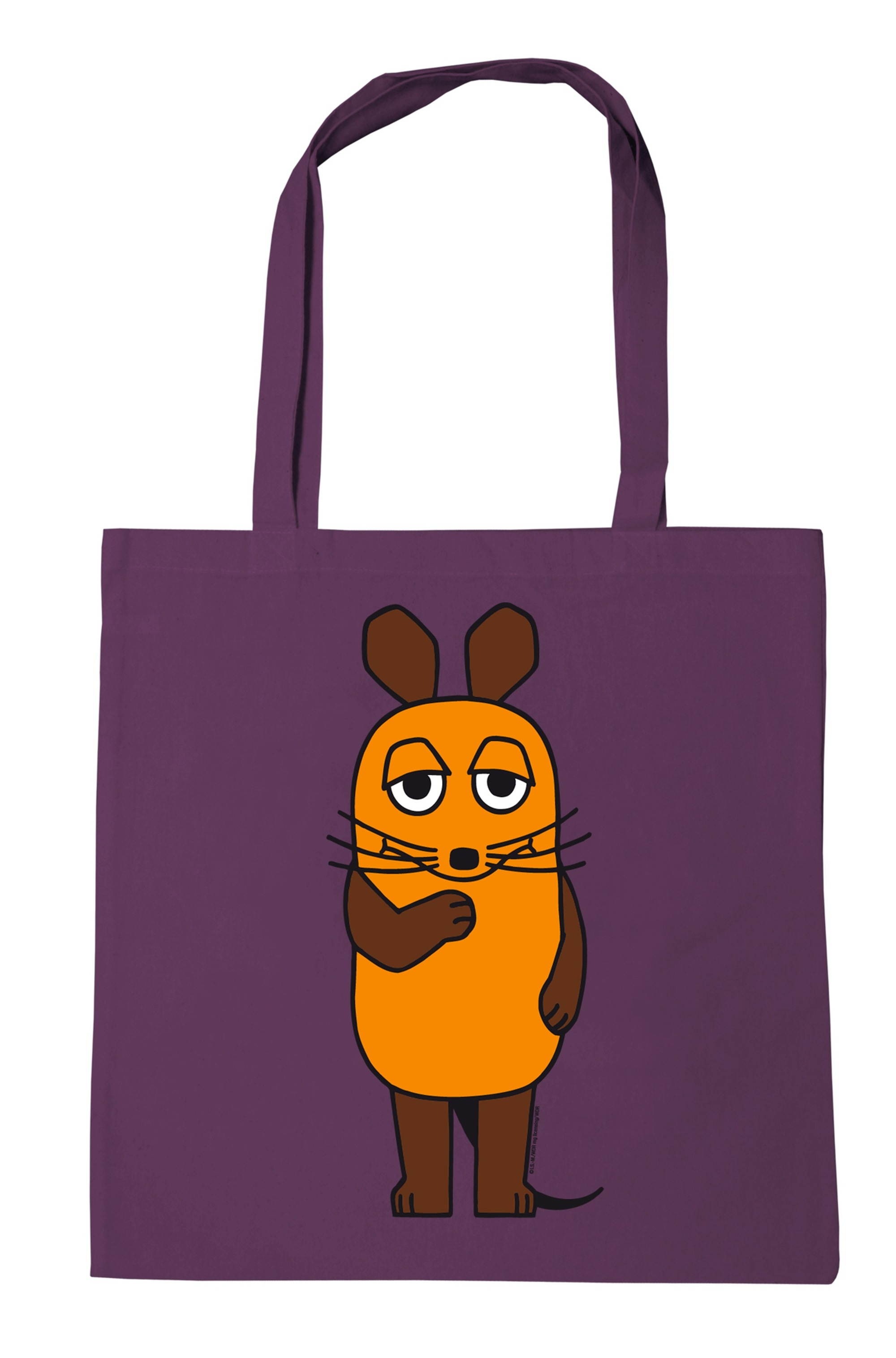 LOGOSHIRT Henkeltasche "Baumwolltasche Die Sendung mit der Maus" mit Sendung mit der Maus-Logo