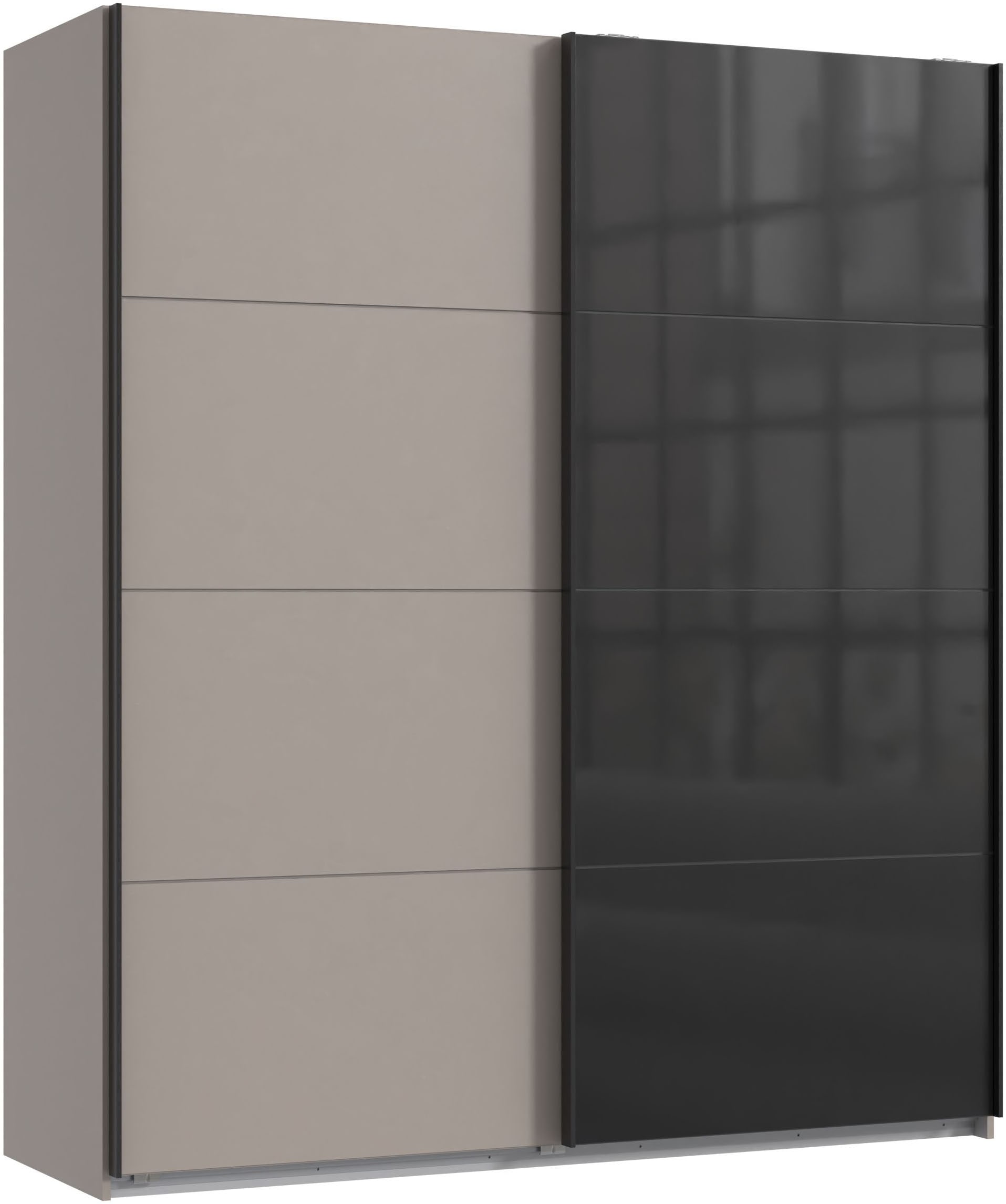 Wimex Kleiderschrank "Tilburg, Metallgriffe, Made in Germany" Breite 270cm wahlweise mit 2 oder 3 Türen, mit Schwebetüren, jeweils 1 Glaselement, 180, 225 oder 270cm breit
