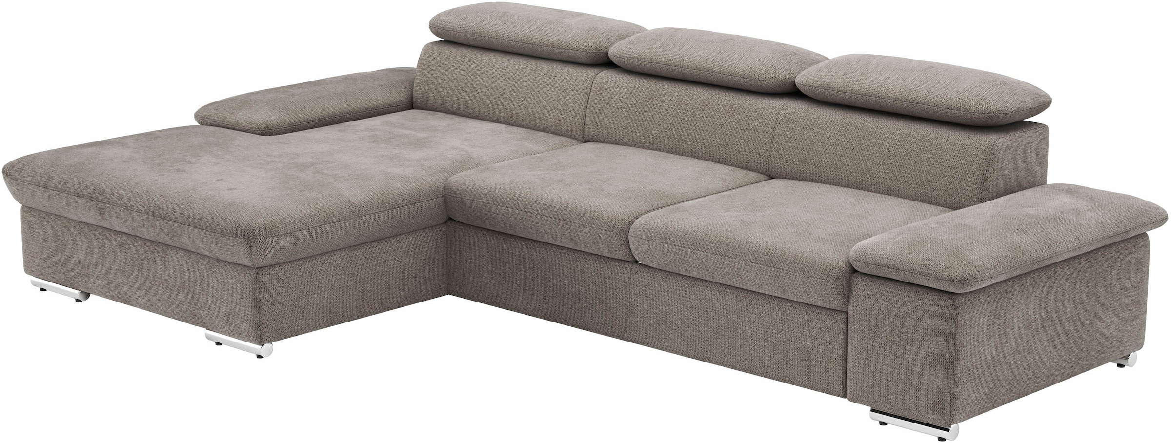 sit&more Ecksofa »Valantine L-Form«, inkl. Kopf- und Armteilverstellung, wahlweise mit Bettfunktion