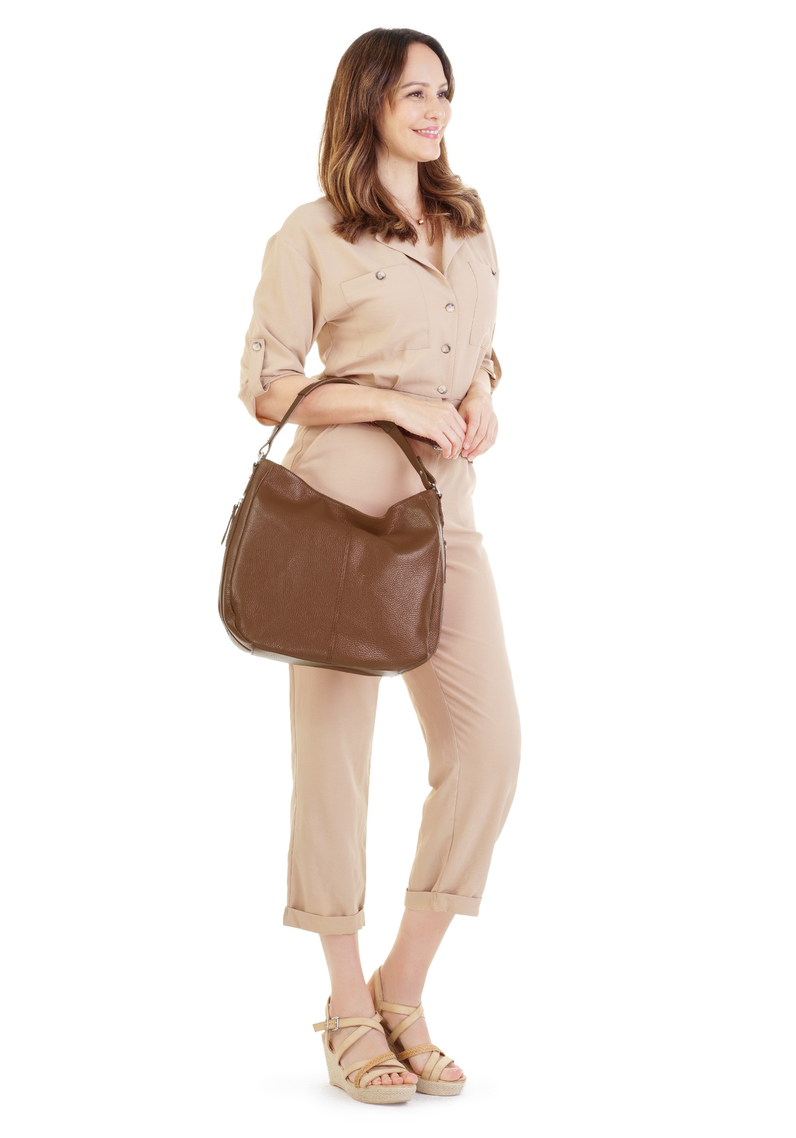 Cluty Shopper echt Leder, Made in Italy günstig online kaufen