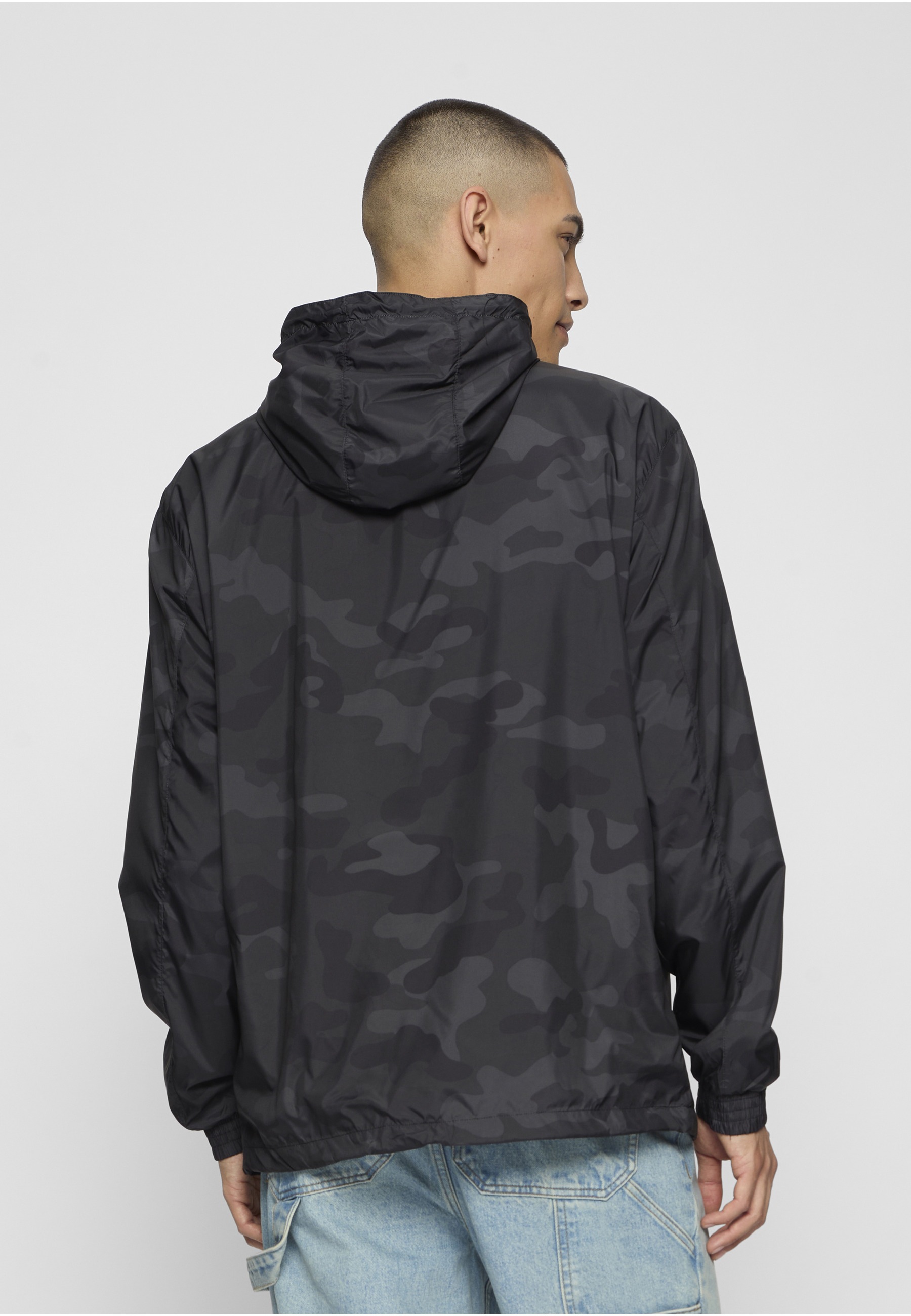 URBAN CLASSICS Anorak »Urban Classics Herren Camo Pull Over Windbreaker« 1 Stk. tlg. mit Kapuze