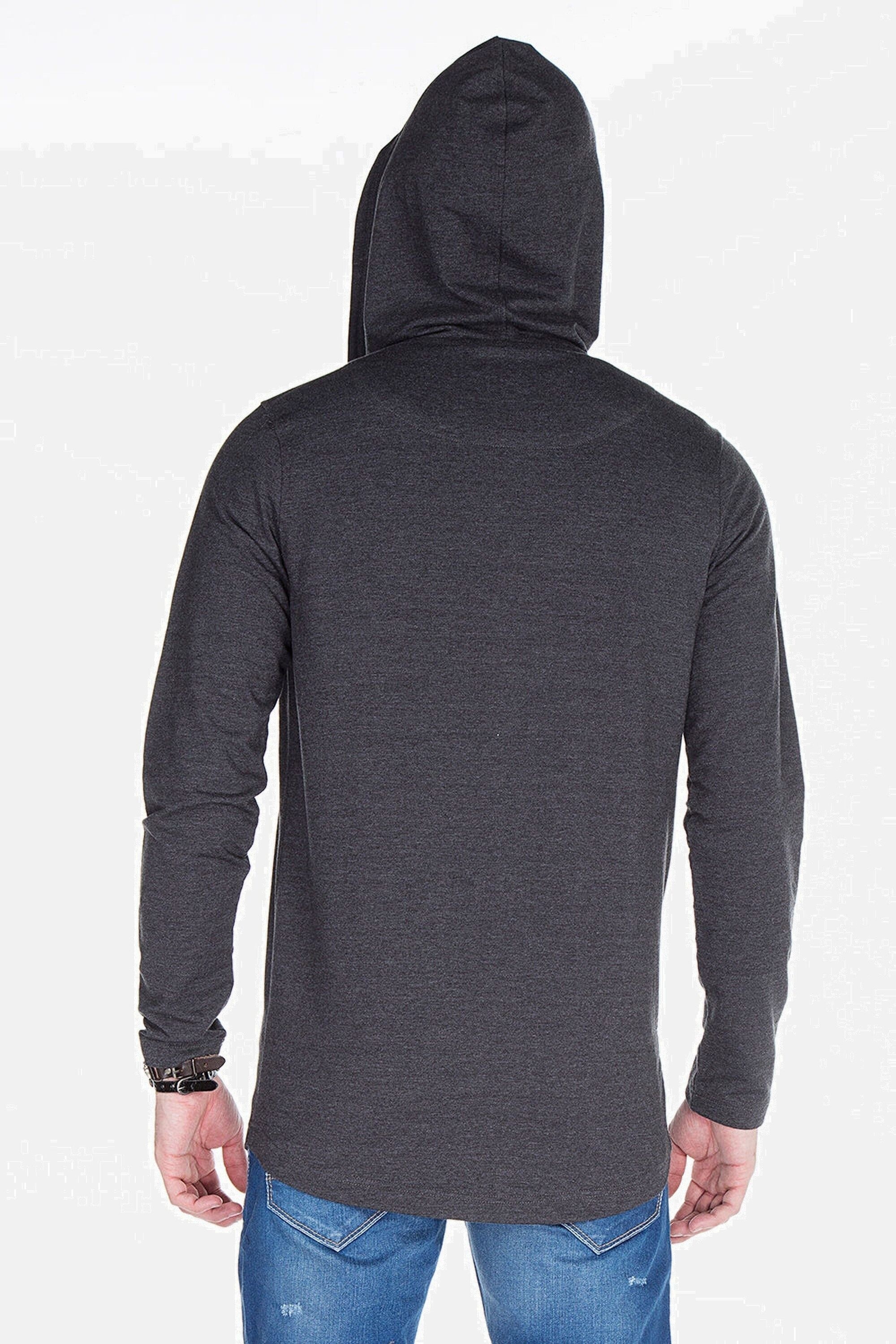 Cipo & Baxx Sweatjacke »Sweatjacke«, mit ausgefallenem Saum, CL-238