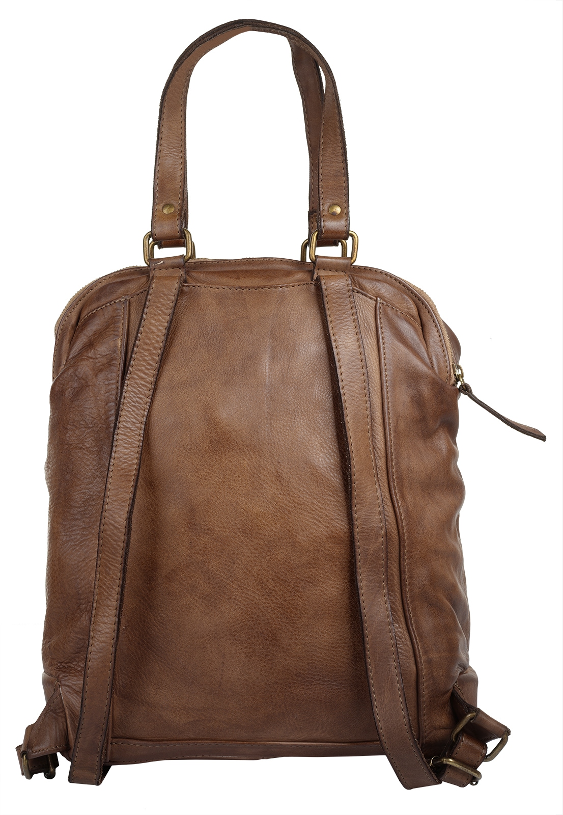 forty° Laptoprucksack, echt Leder, Made in Italy