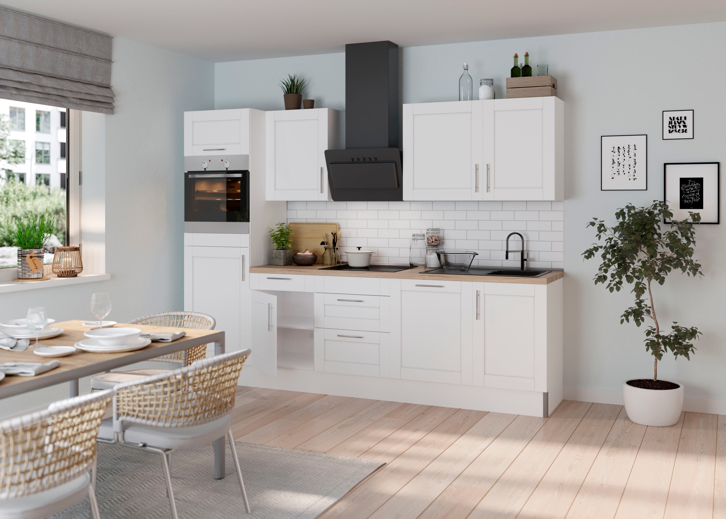 KOCHSTATION Küche "KS-Ahus", Breite 280 cm,wahlw. mit E-Geräten,Soft Close günstig online kaufen