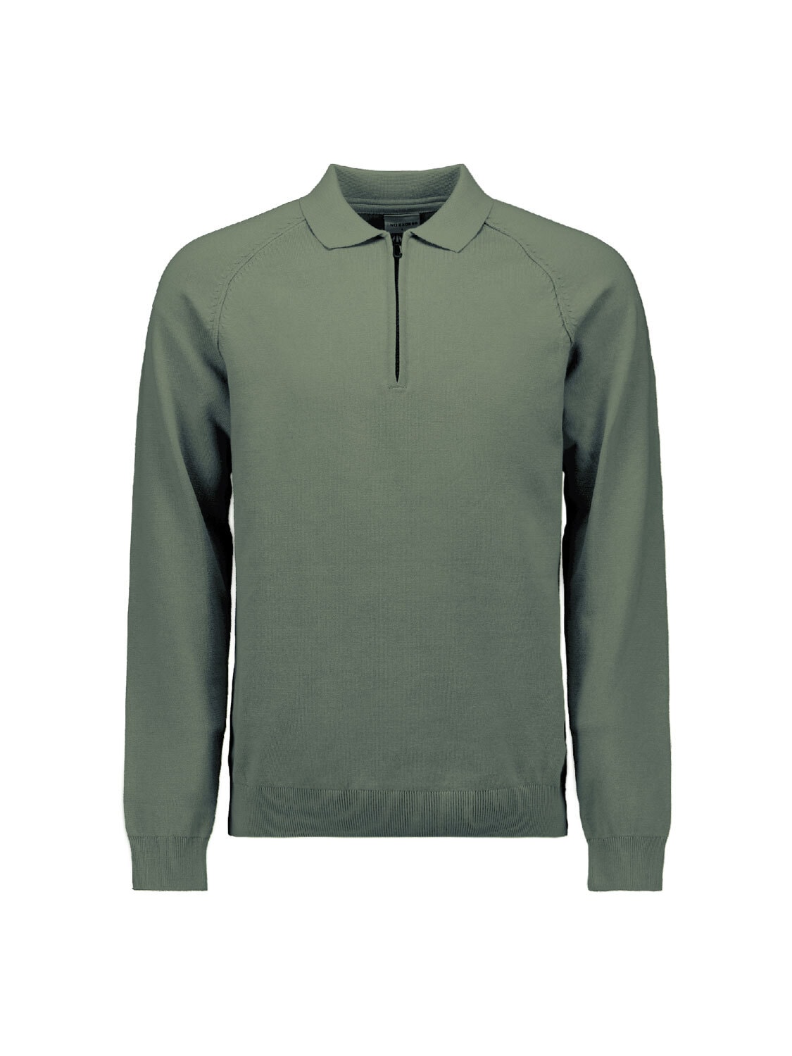 NO EXCESS Stehkragenpullover "No Excess Half-Zip-Polo-Pullover" günstig online kaufen