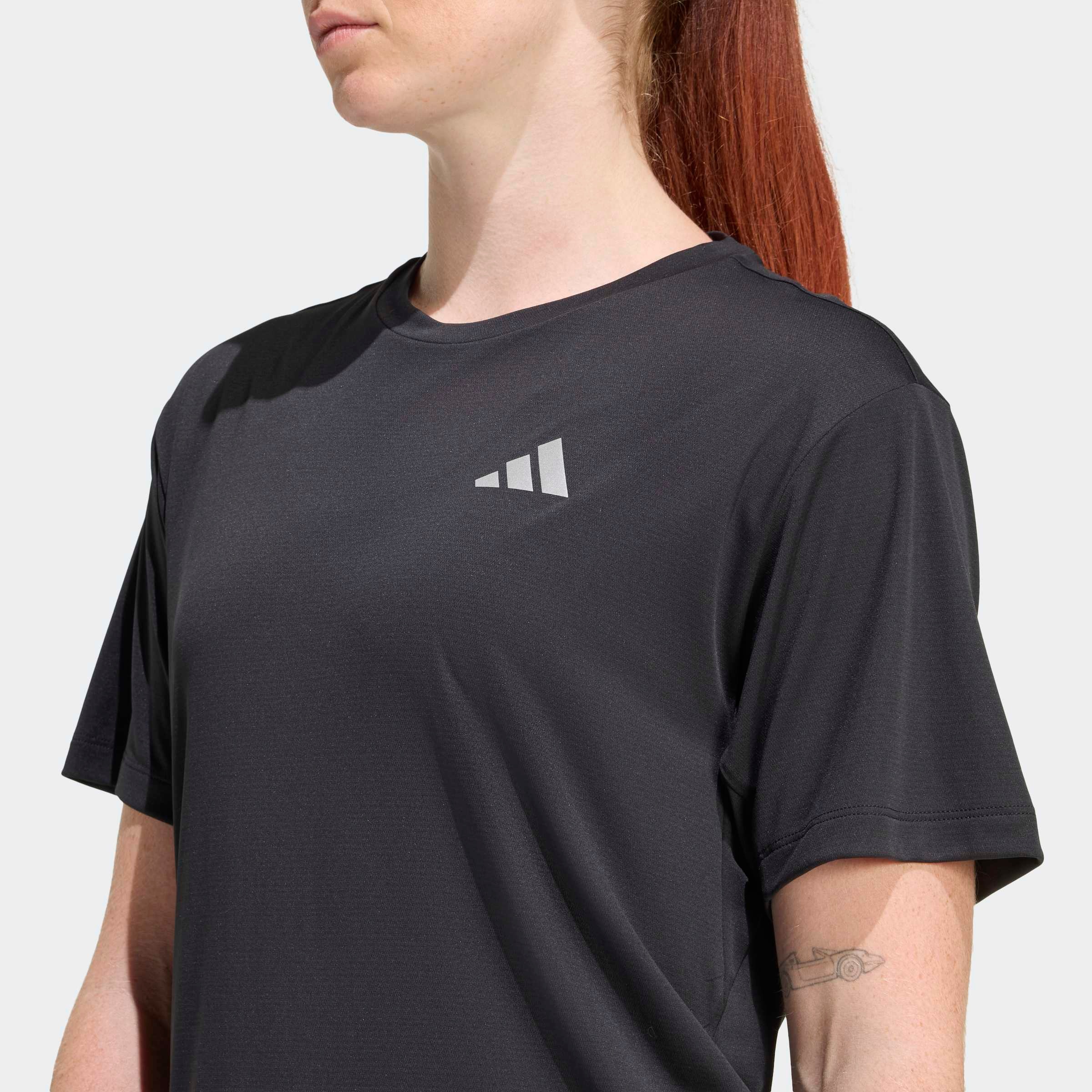 Laufshirt ADIDAS PERFORMANCE "ADI365 RUNNING ESSENTIALS", Damen, Gr. XXL, schwarz, Obermaterial: 100% Polyester, Rundhals, Shirts Laufshirt 2