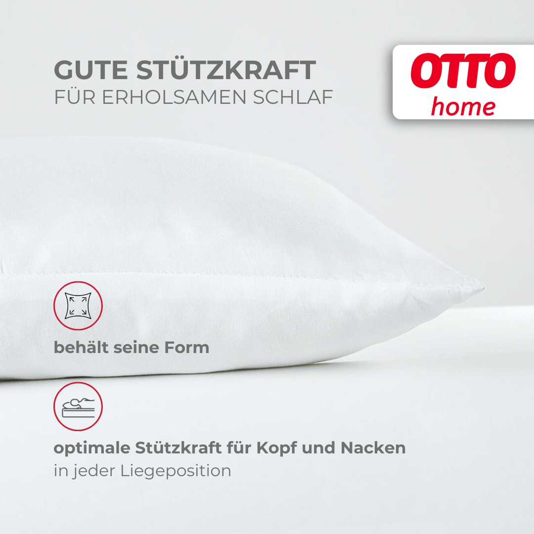 OTTO home Microfaserkissen »Baca, Kopfkissen 40x80 cm und 80x80 cm« Füllung: 6D-Hohlfaser Bezug: Polyester 1 Stk. tlg. Kissen, mit edlem Sternenaufdruck