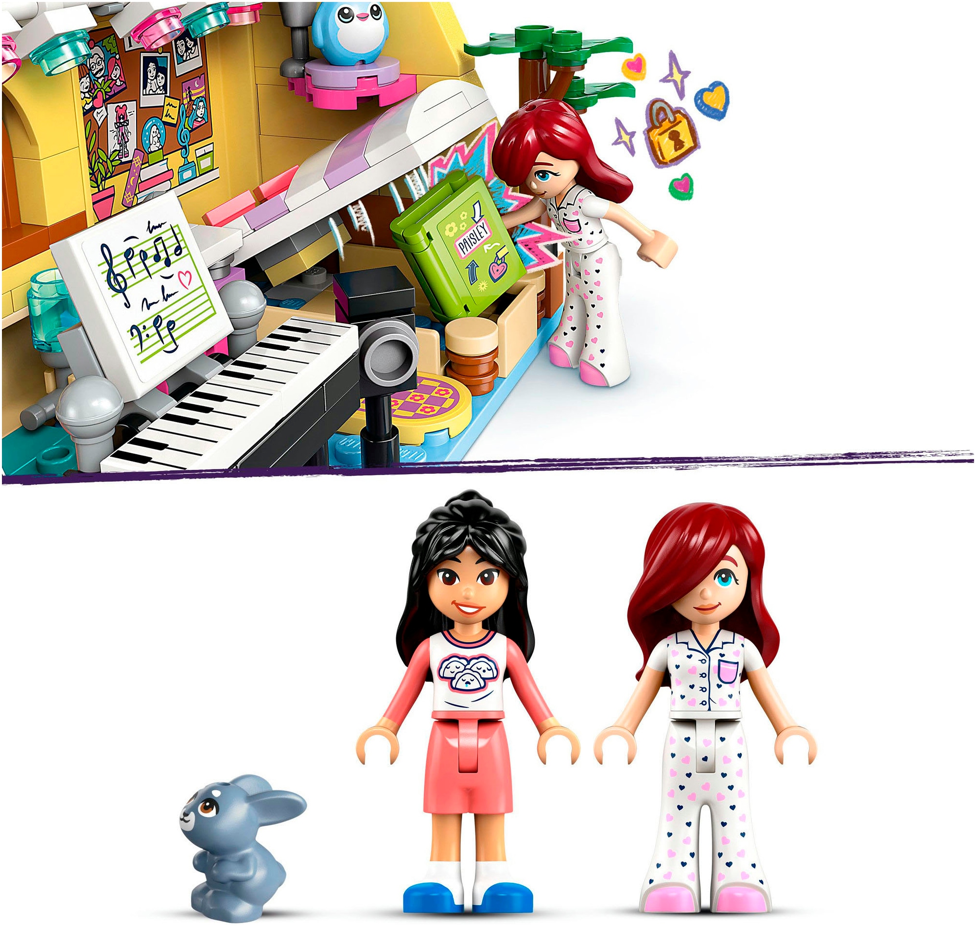 LEGO® Konstruktionsspielsteine »Paisleys Zimmer (42647), LEGO Friends«, (199 St.), Made in Europe