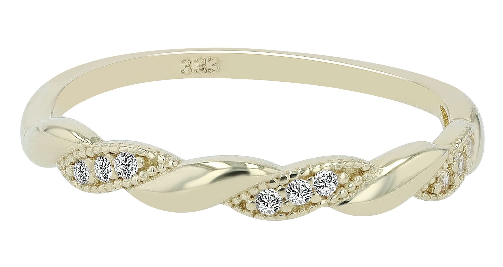 Adelia's Finger Ring 8 Karat Gold Zirconia Size 60 2