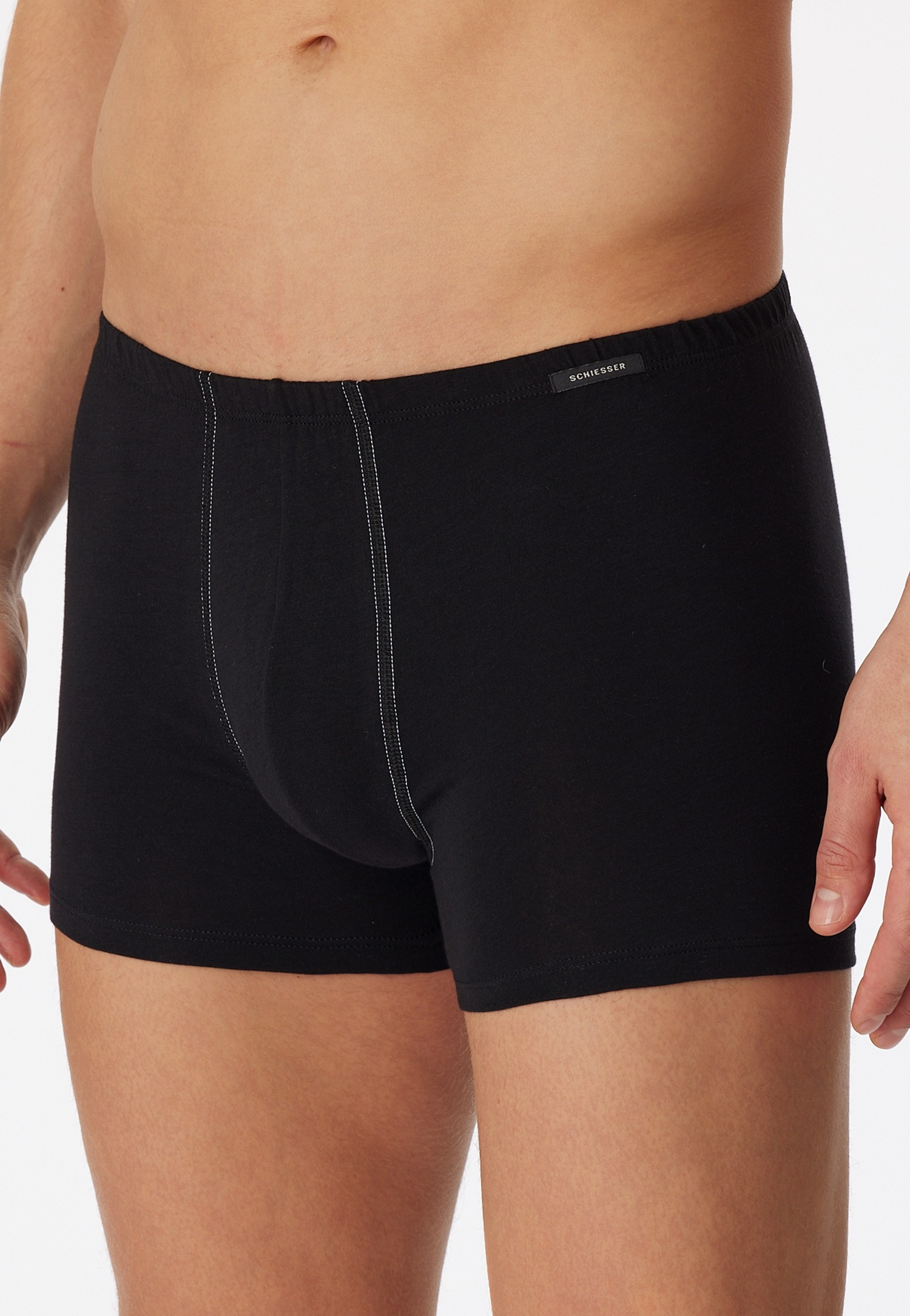 Schiesser Boxershorts "Essentials", (2er Pack), mit angenehm weichem Bund günstig online kaufen