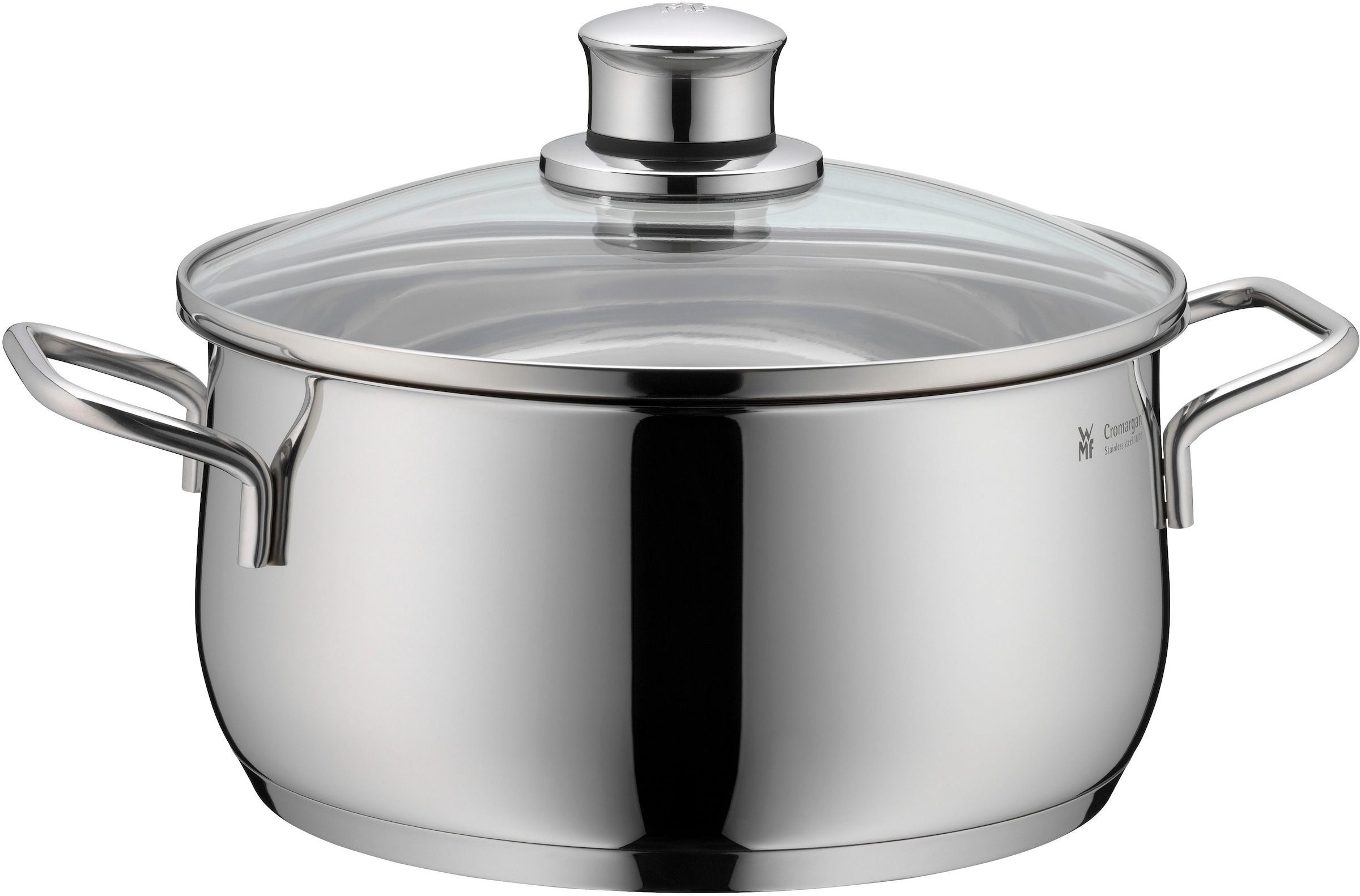 WMF Topf-Set »Diadem Plus«, Cromargan® Edelstahl Rostfrei 18/10, (Set, 9 tlg.), poliert, TransTherm-Allherdboden, für alle Herdarten