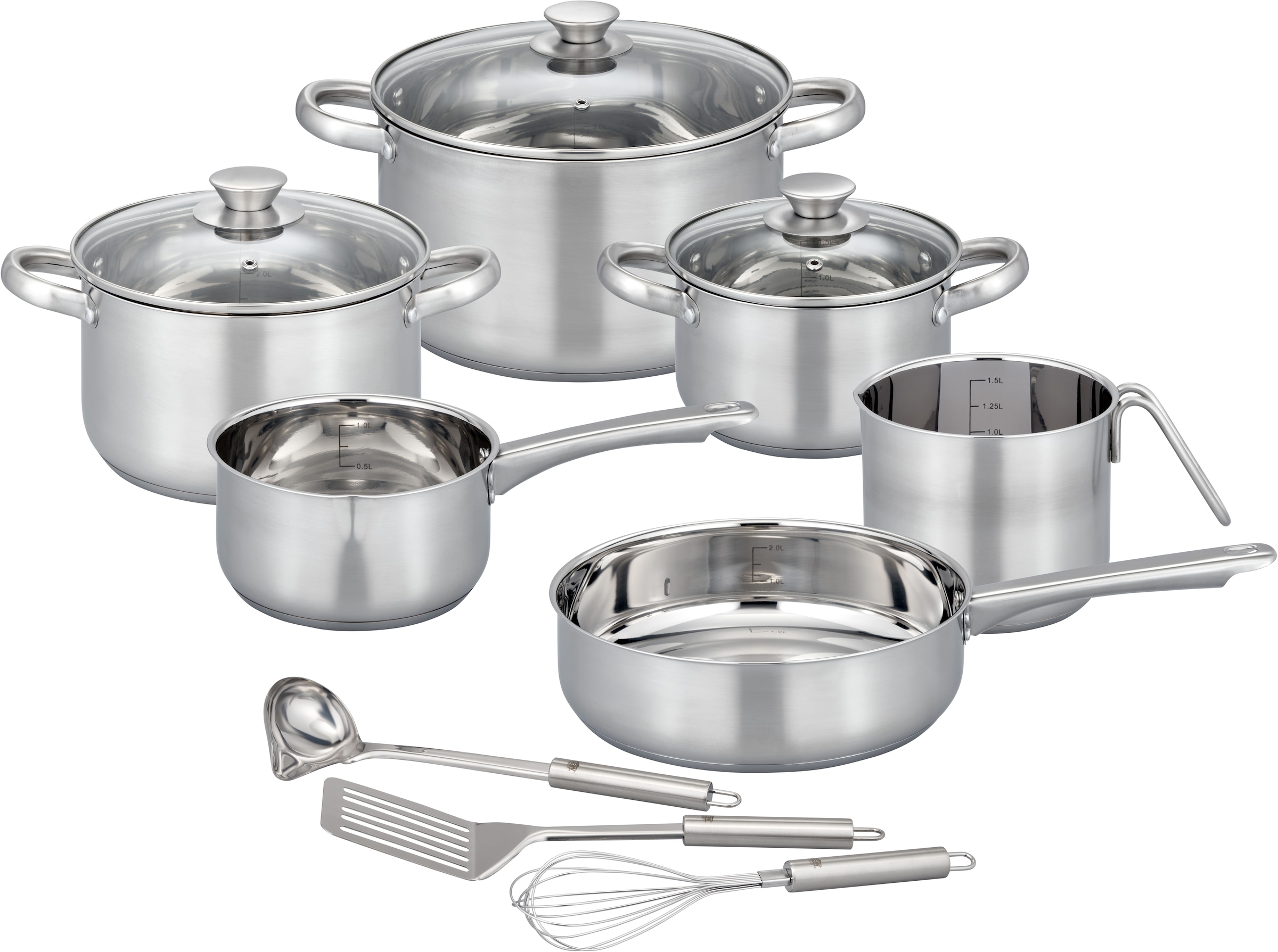 GSW Topf-Set "Toronto" Set, 12 Stk. tlg. Edelstahl günstig online kaufen