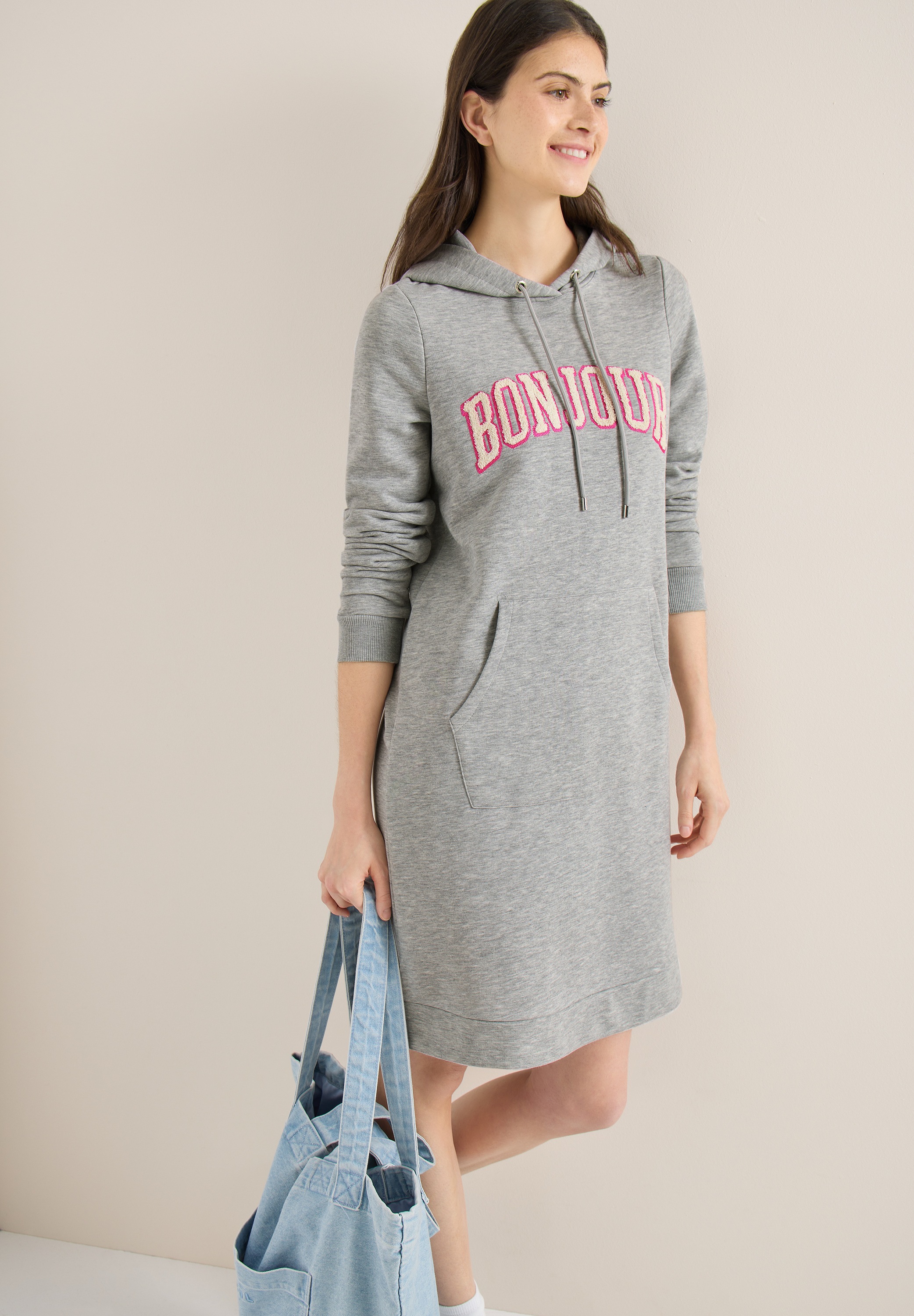 Cecil Sweatkleid Eingrifftaschen mit Kapuze