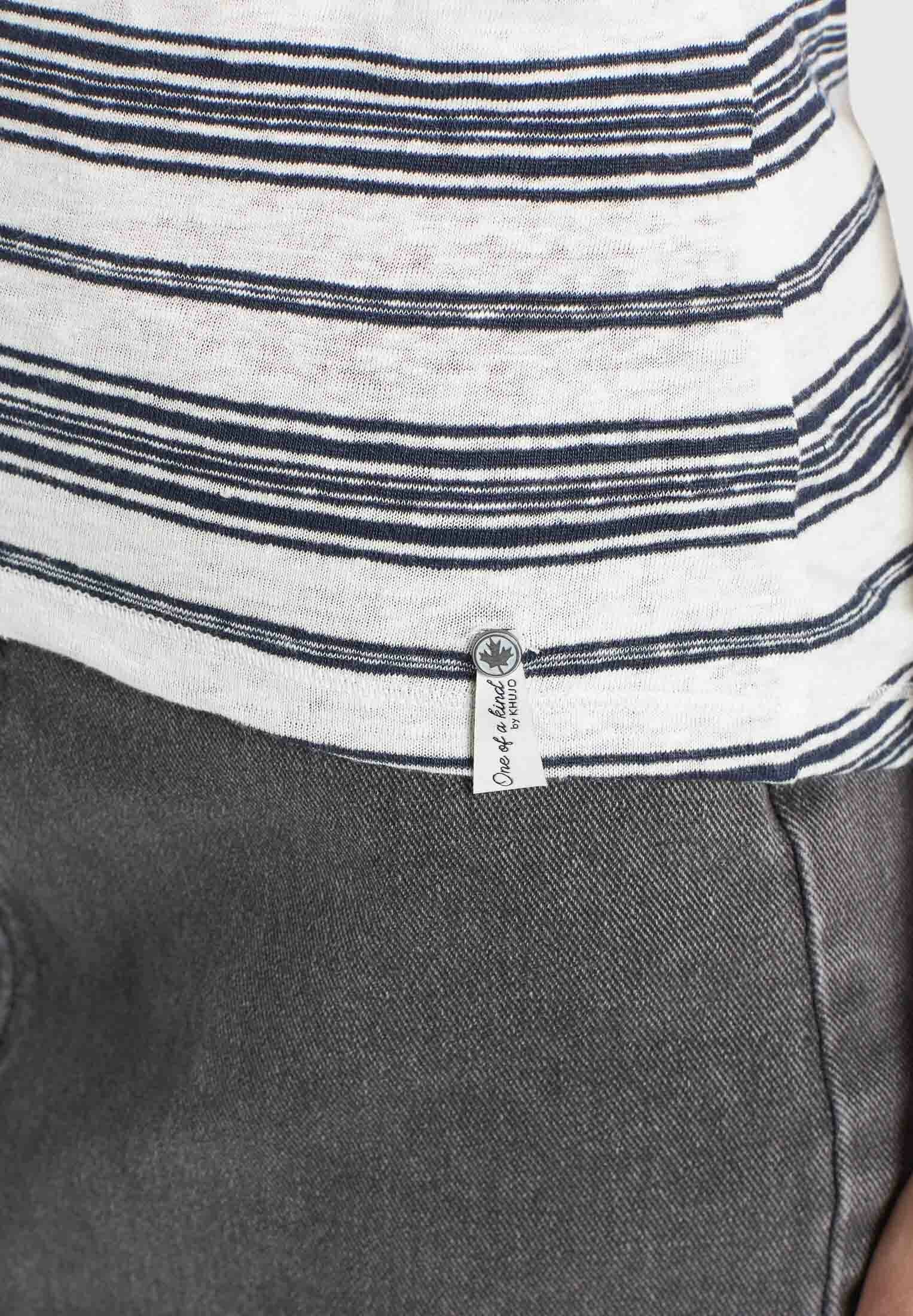 khujo T-Shirt »MATAMA«, mit Saum zum Knoten