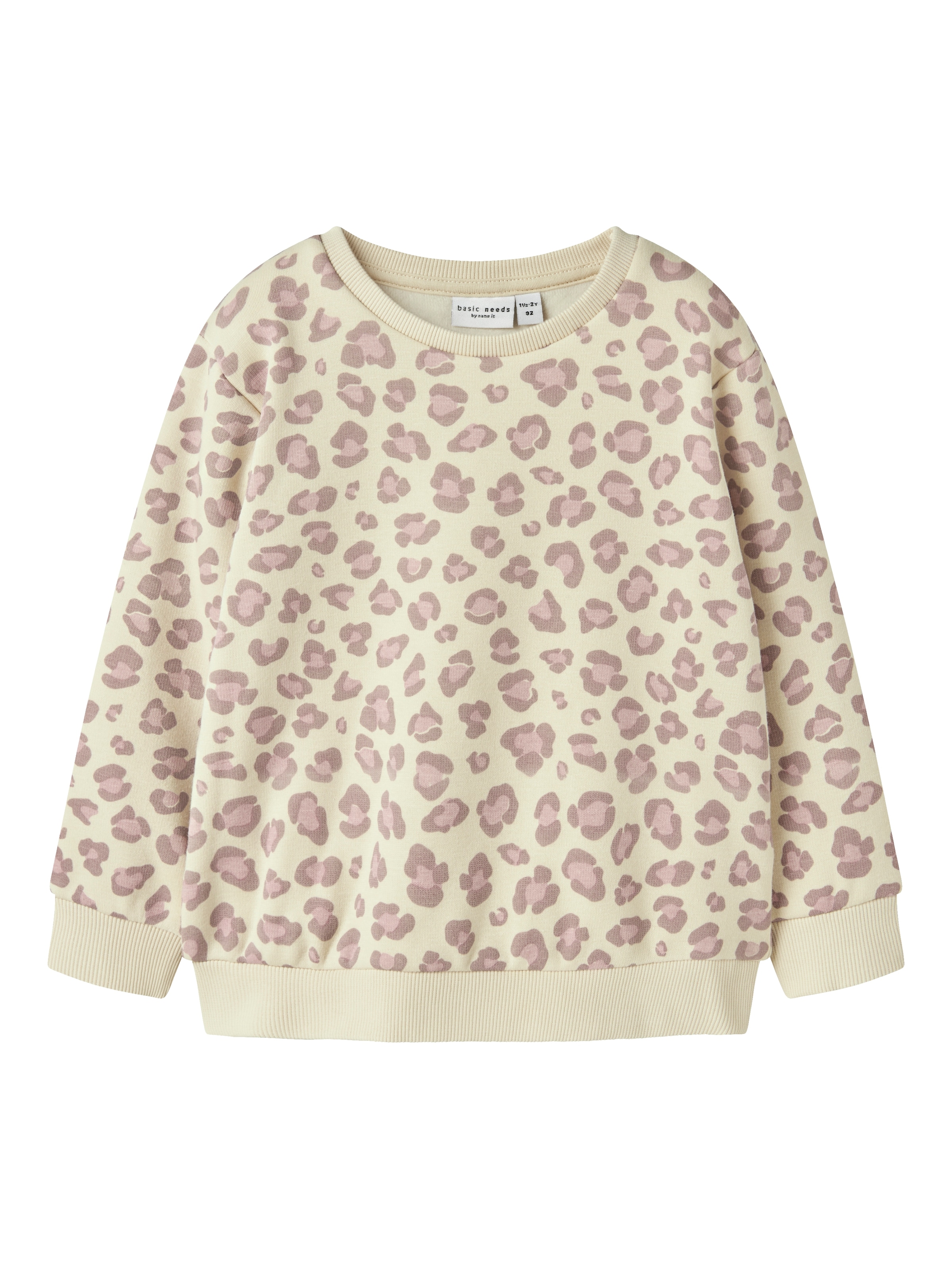 Name It Sweatshirt »NMFDAVINA LS SWEAT FLEECE BRU NOOS«, in klassischer Form und mit tollem Alloverprint