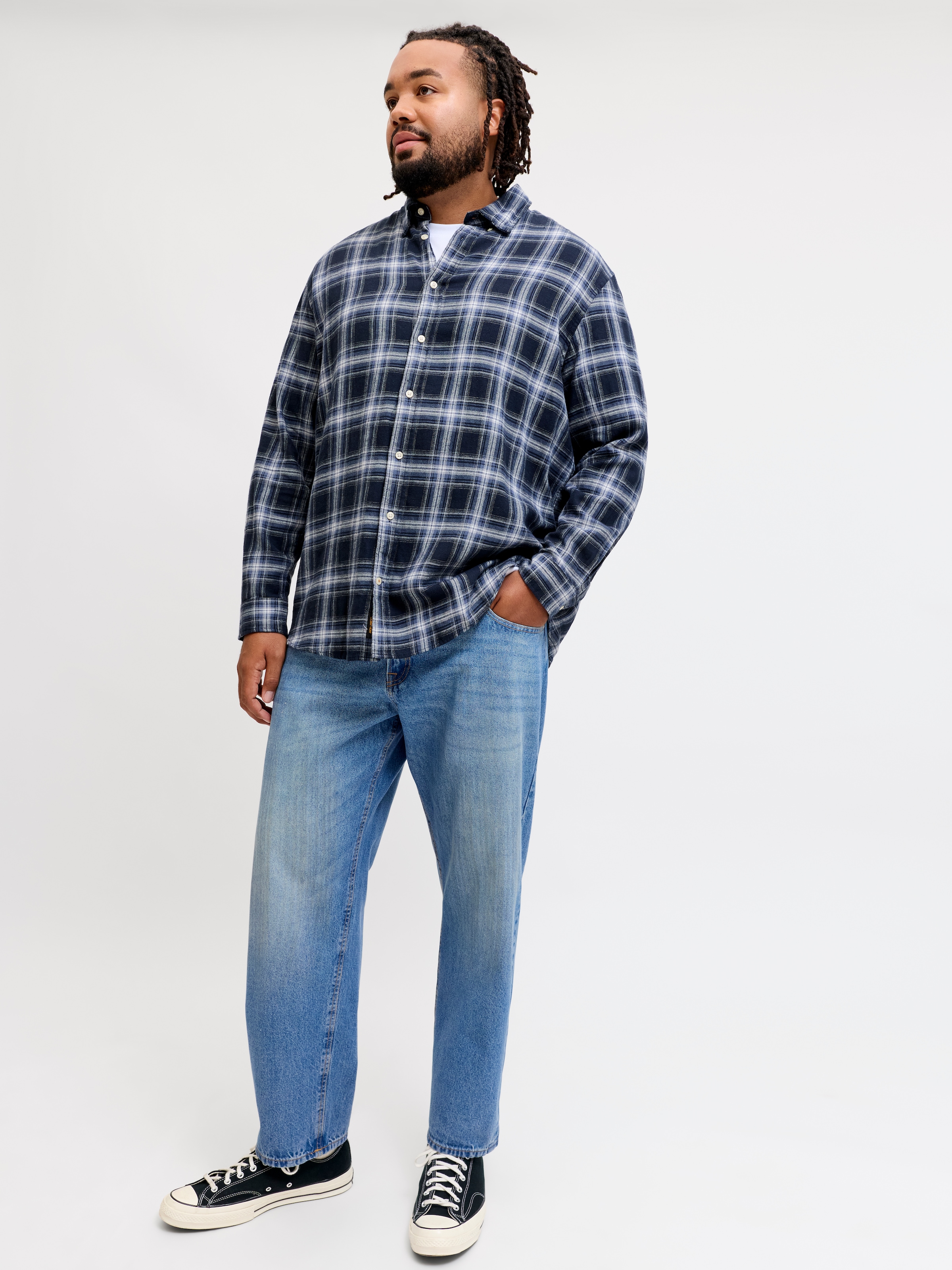 Jack & Jones PlusSize Relax-fit-Jeans »JJICHRIS JJORIGINAL AT 044 SN PLS« Baumwolle, relaxed fit