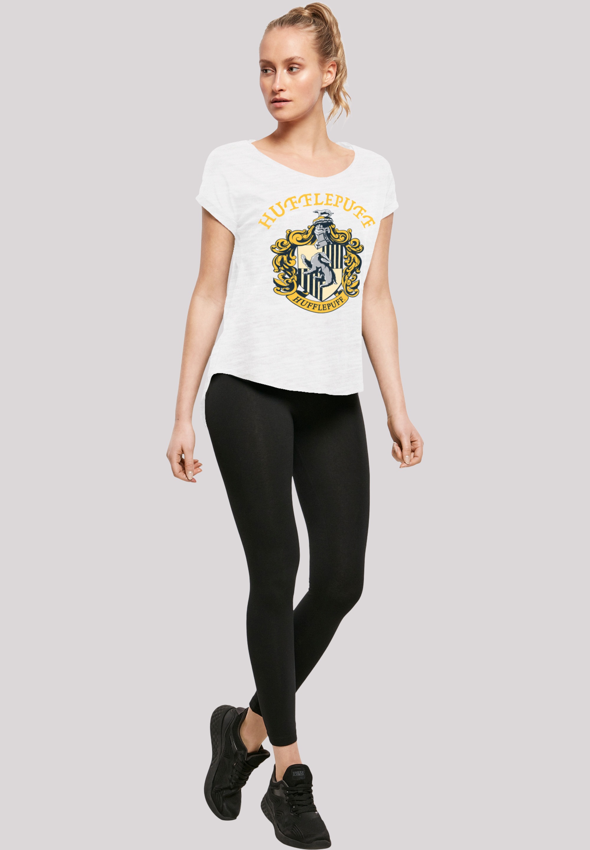 F4NT4STIC T-Shirt »Harry Potter Hufflepuff Crest«, Print