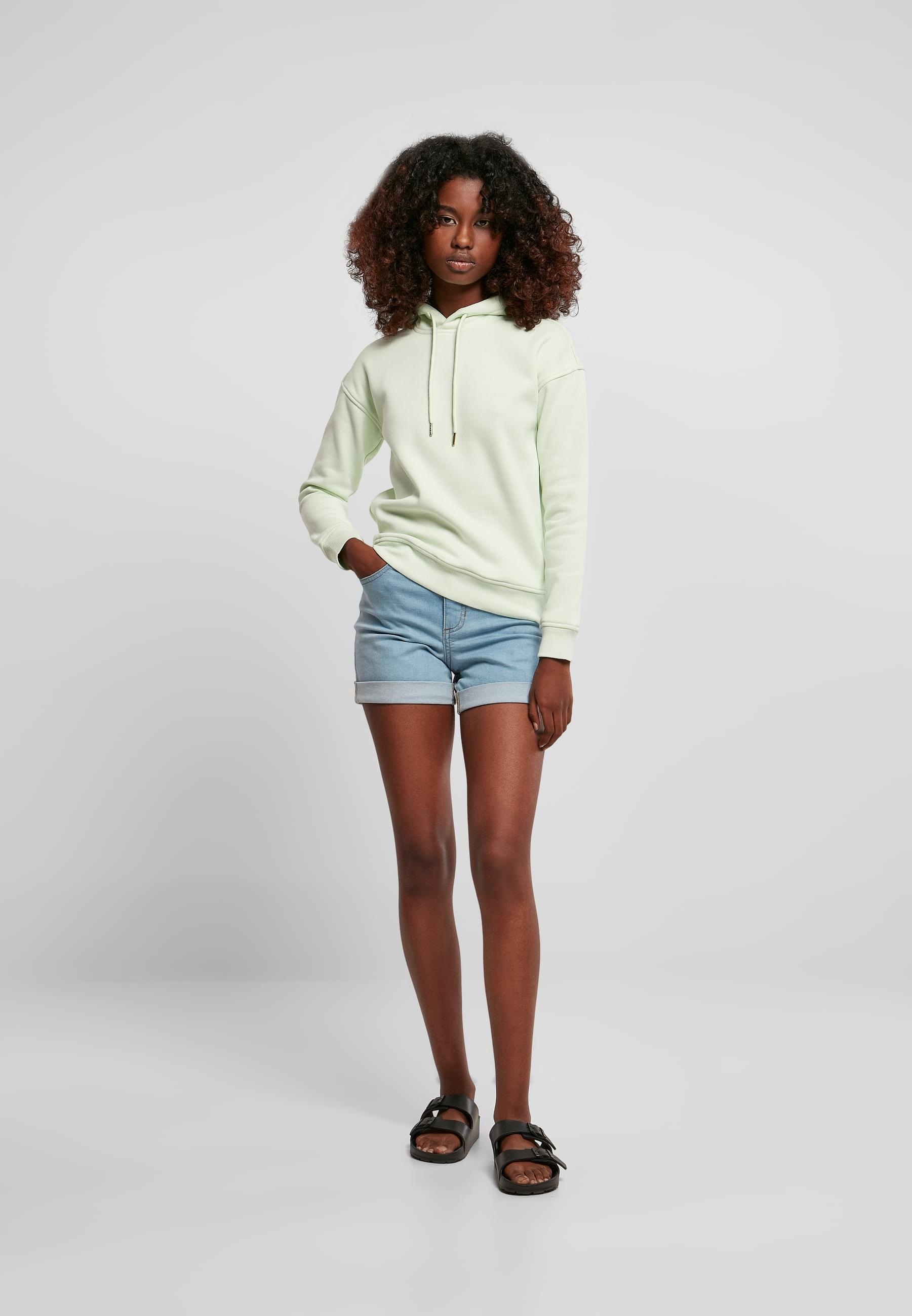 URBAN CLASSICS Kapuzenpullover »Urban Classics Damen Ladies Hoody«, (1 tlg.)