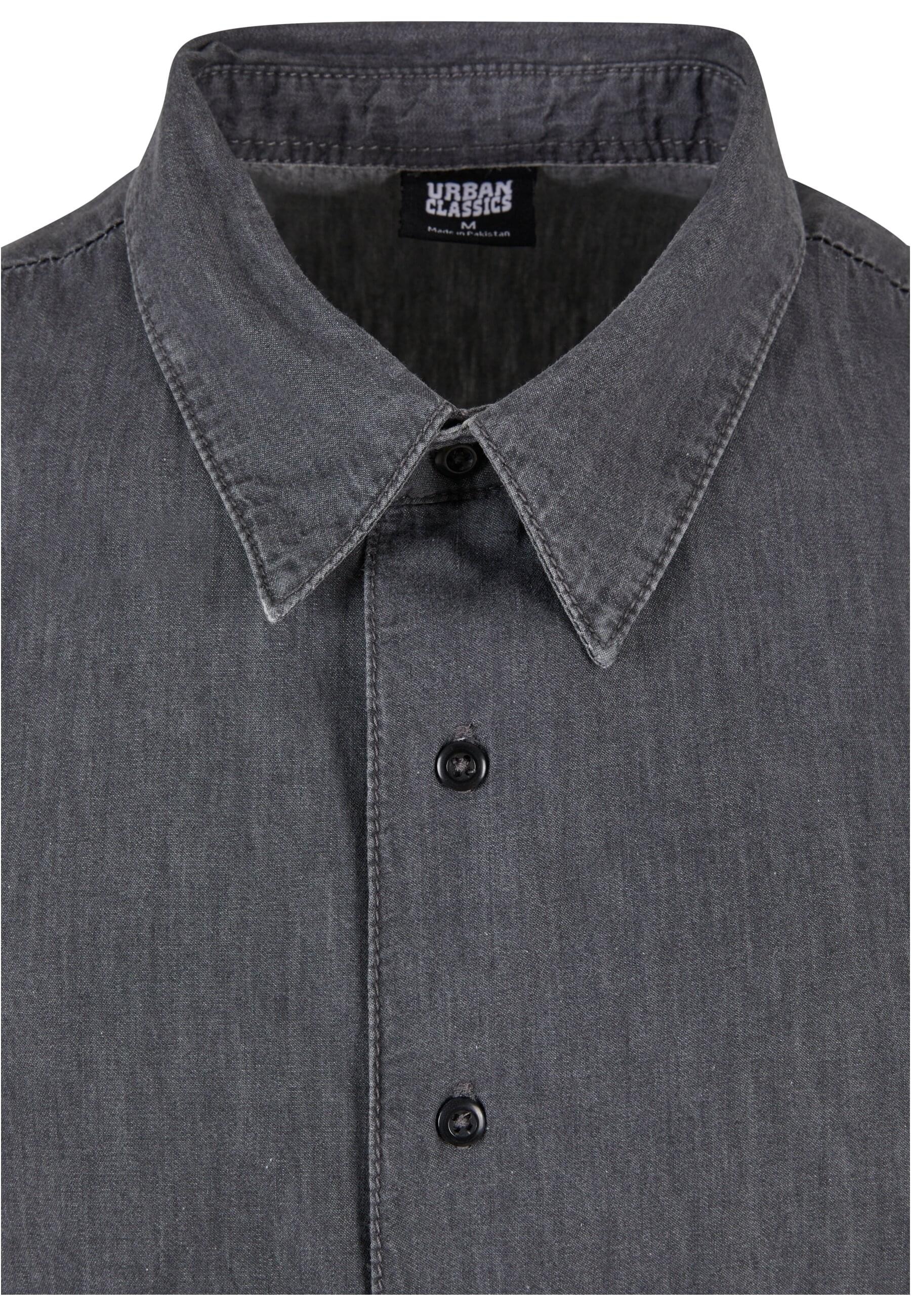 URBAN CLASSICS Langarmhemd »Urban Classics Herren Lightweight Denim Shirt«, (1 tlg.)