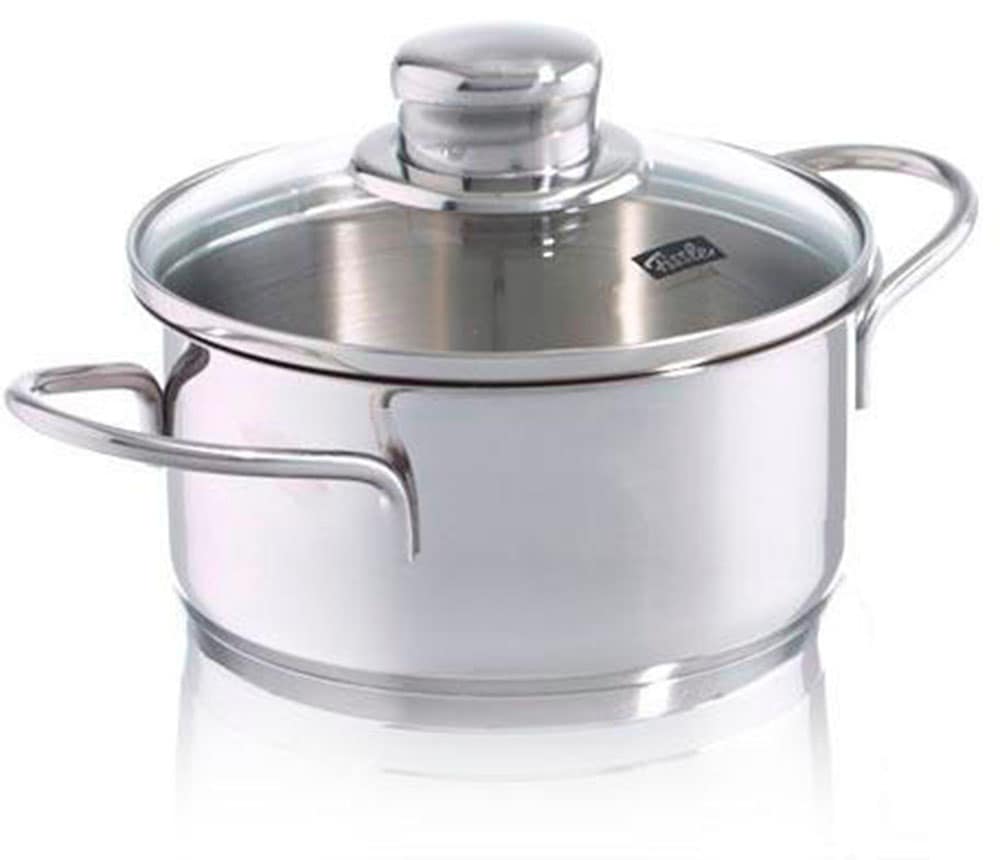 Fissler Kochtopf »Häppchen«, Edelstahl 18/10, (2 tlg.), Induktions-geeignet, inklusive Glasdeckel