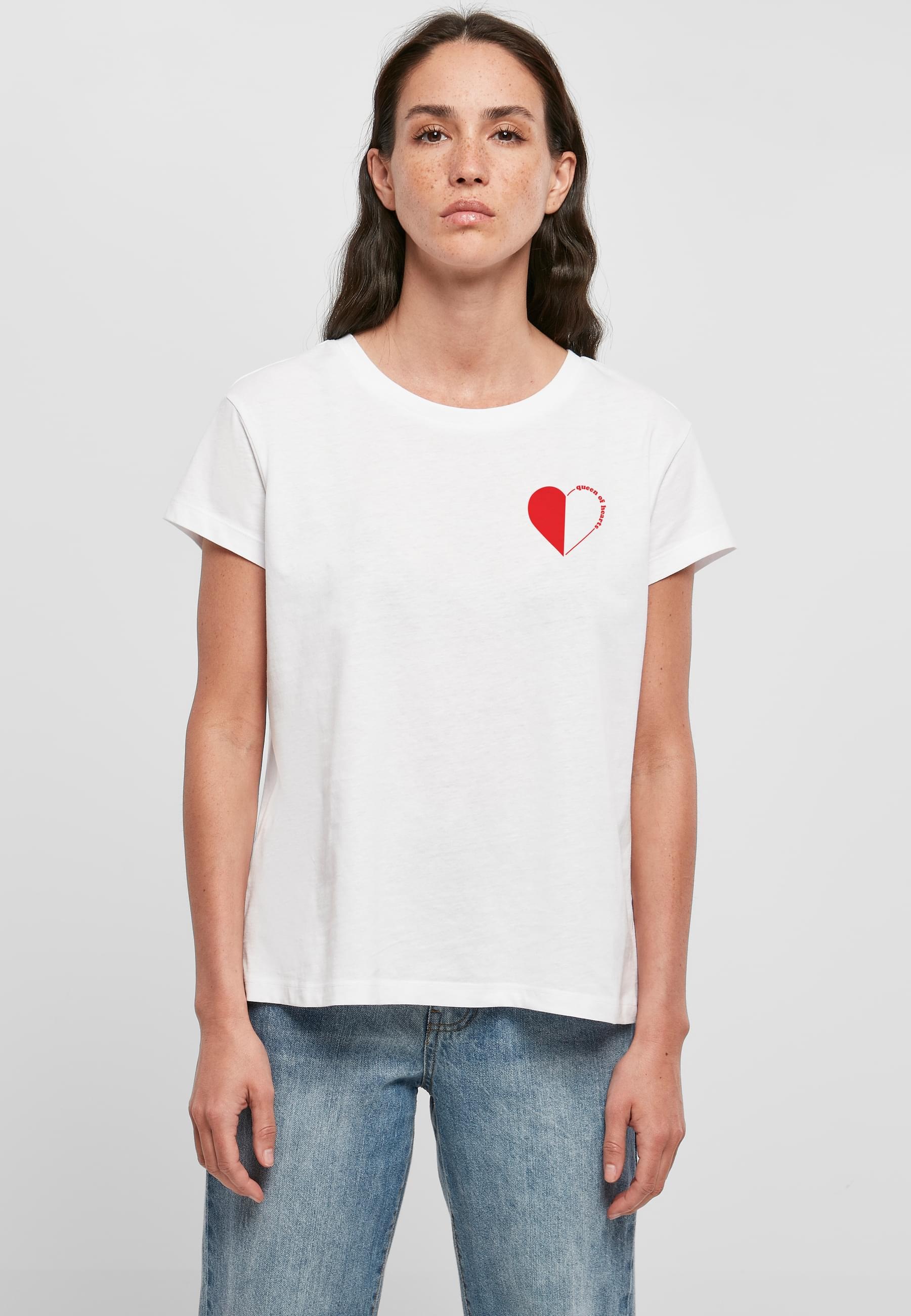 Thumbnail - Miss Tee Kurzarmshirt "Miss Tee Damen Queen of Hearts Tee" 1 Stk.