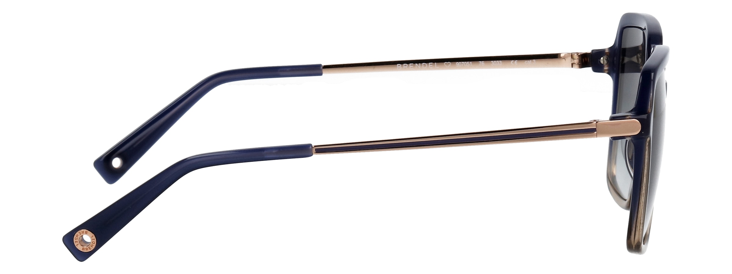 BRENDEL eyewear Sonnenbrille »Modell 907051« Form Karree/Eckig, Logoschriftzug auf Bügel, Kombifassung