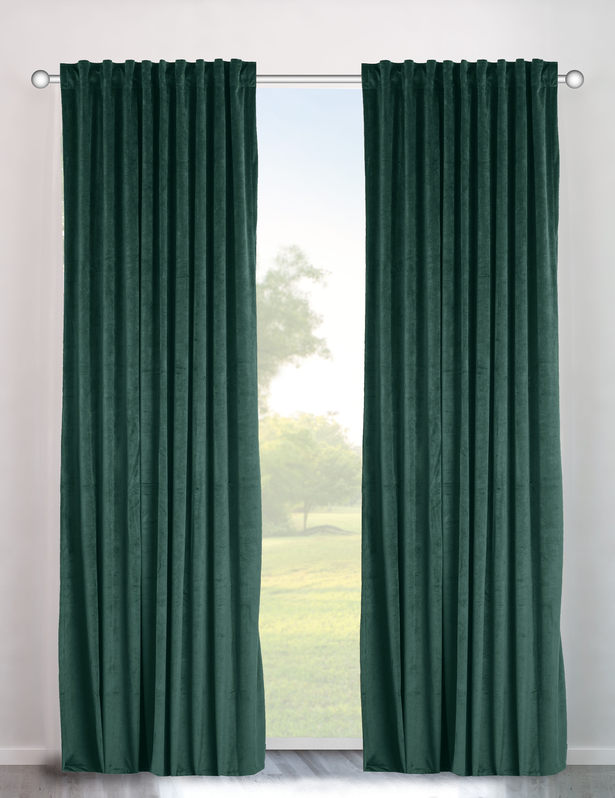 OTTO home Vorhang "Velvet uni" Multifunktionsband 2 Stk. tlg. Blickdichter günstig online kaufen