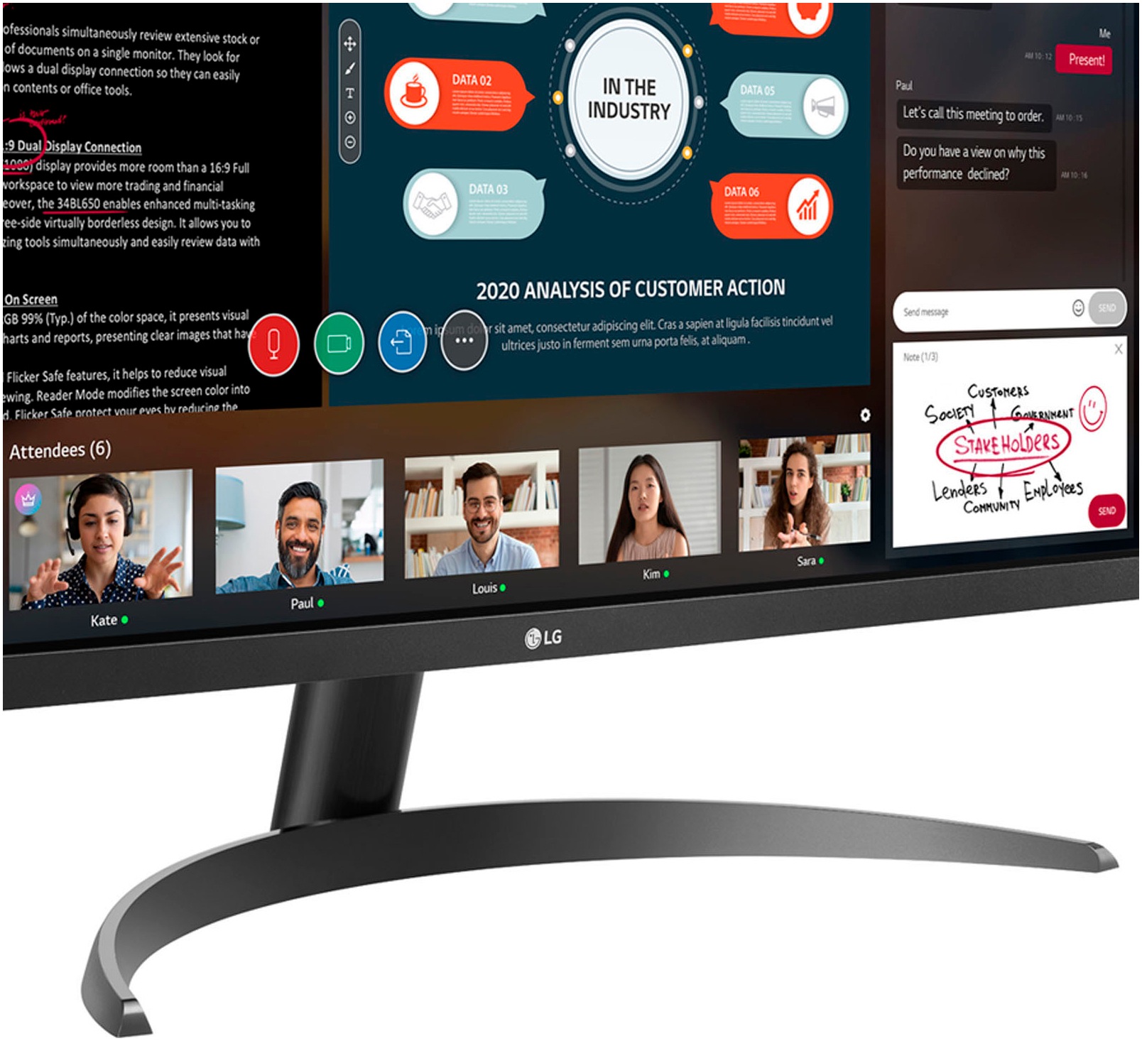 LG LED-Monitor »29WP500-B«, 73 cm/29 Zoll, 2560 x 1080 px, UWFHD, 5 ms Reaktionszeit, 75 Hz