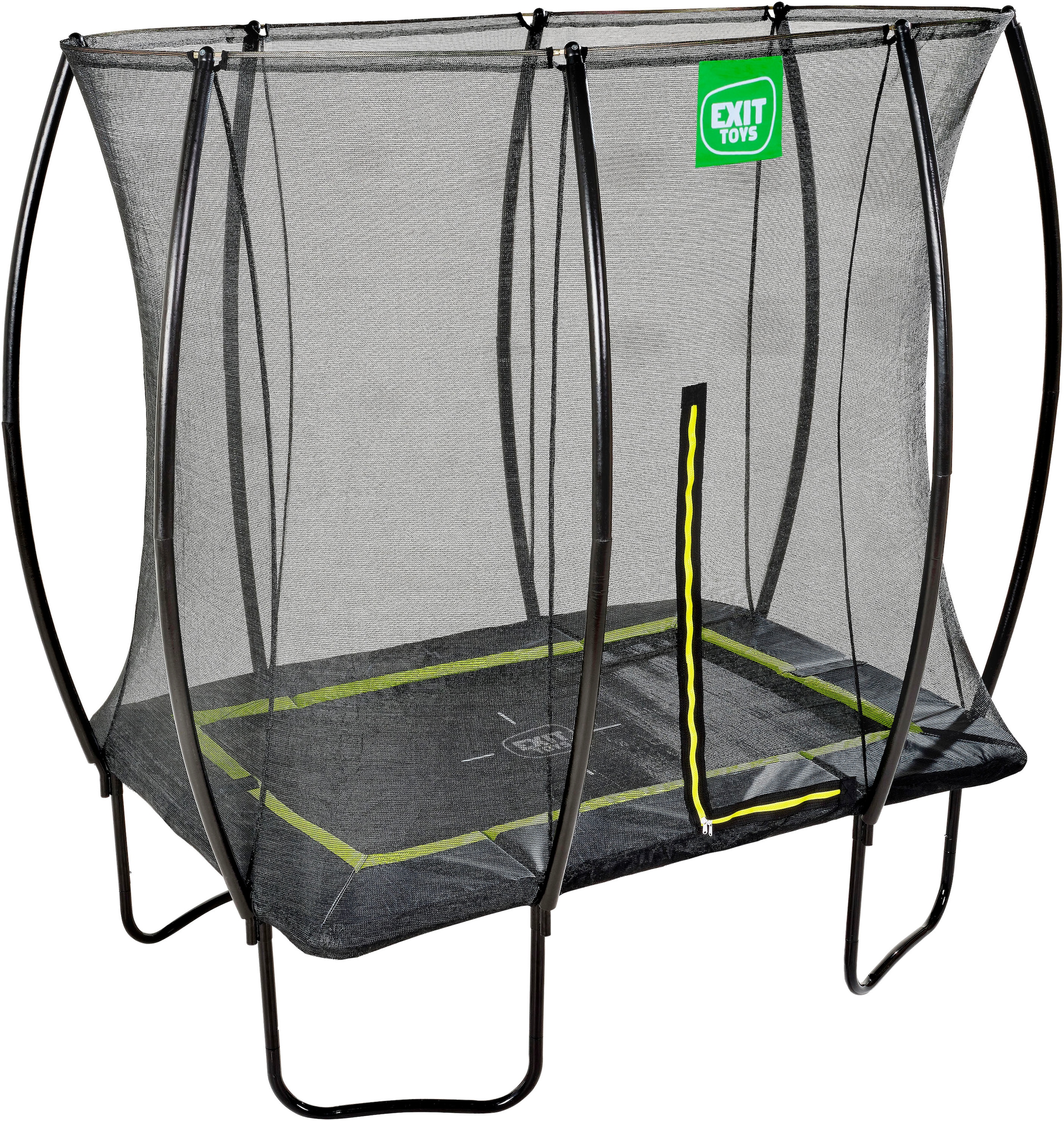 EXIT Gartentrampolin »Silhouette, schwarz«, mit Sicherheitsnetz