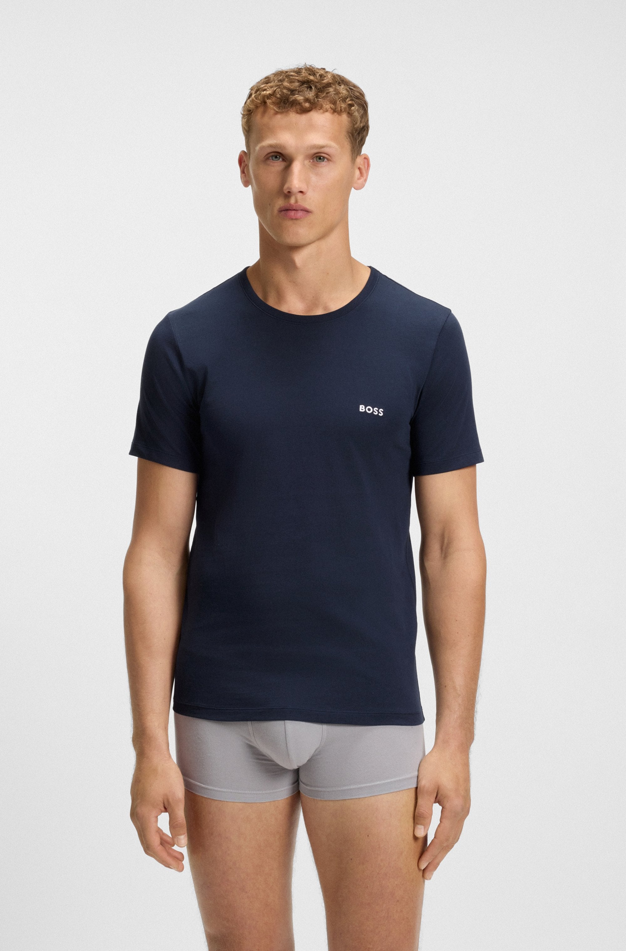 Thumbnail - BOSS T-Shirt "TShirtRN 3P Classic", (3 tlg.), mit Logostickerei