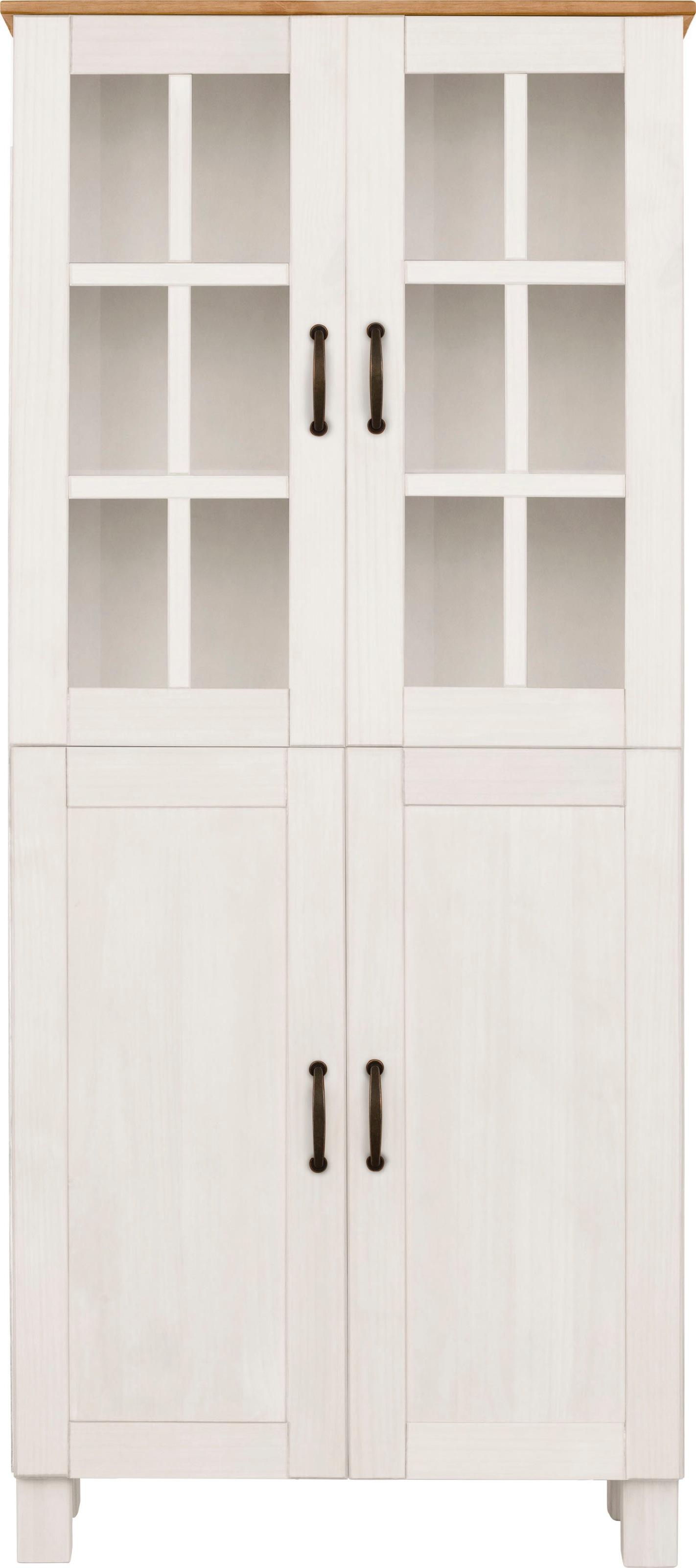 Thumbnail - Home affaire Hochschrank "Rodby", FSC-zertifiziertes Massivholz, Breite 75cm, Höhe 170cm