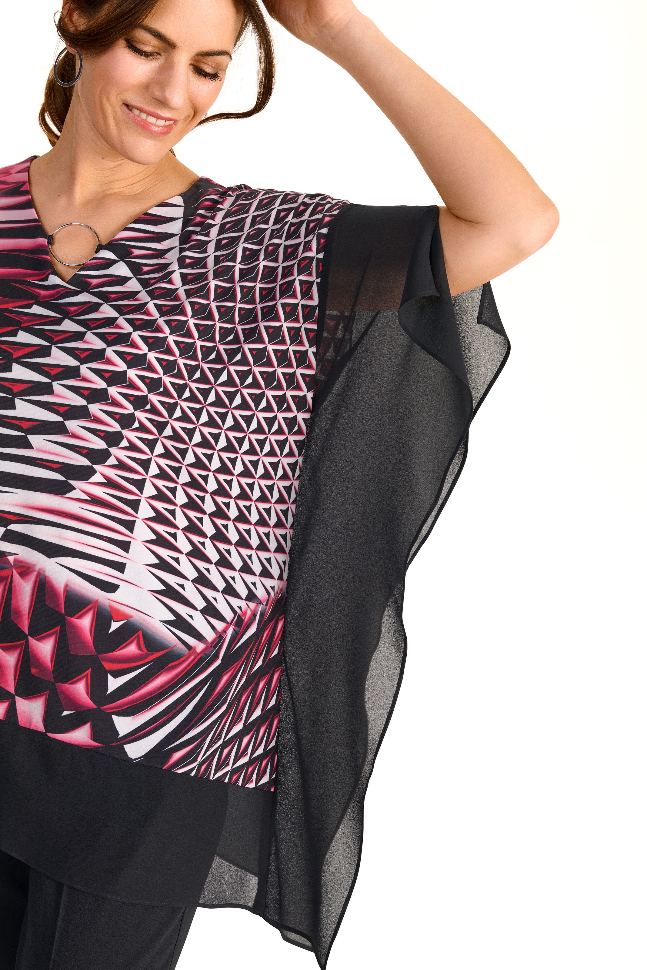 HERMANN LANGE Collection Fledermausshirt, mit grafischem Muster