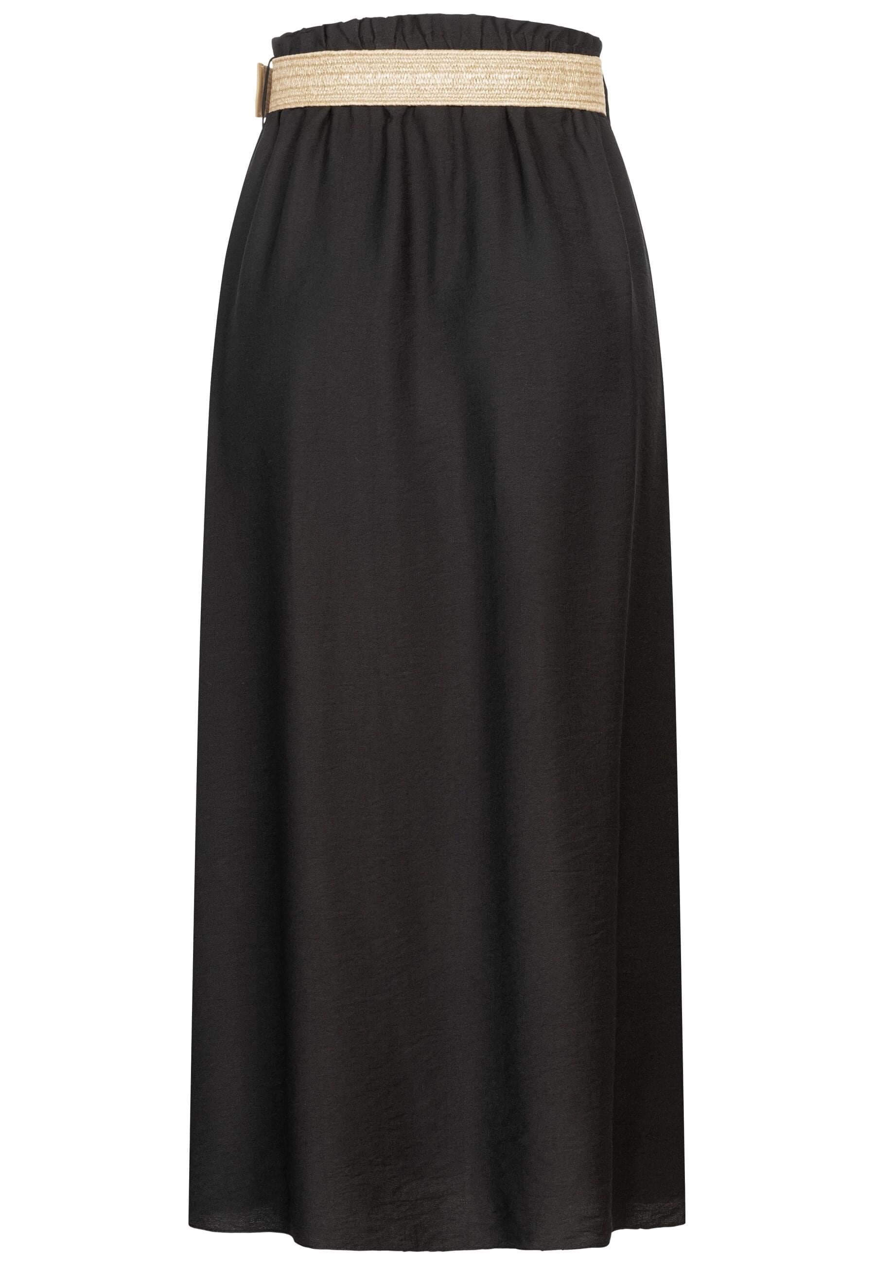 CLOUD 5IVE Shirtkleid »CLOUD 5IVE Cloud5ive Damen Longform Viskose Rock mit Gürtel« 1 Stk. tlg.