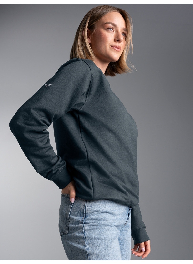 TRIGEMA Damen Sweatshirt "TRIGEMA Sweatshirt", grau, Basic, Gr. XXXL, Sweatware, 70% Baumwolle, 30% Polyester, Sweatshirts