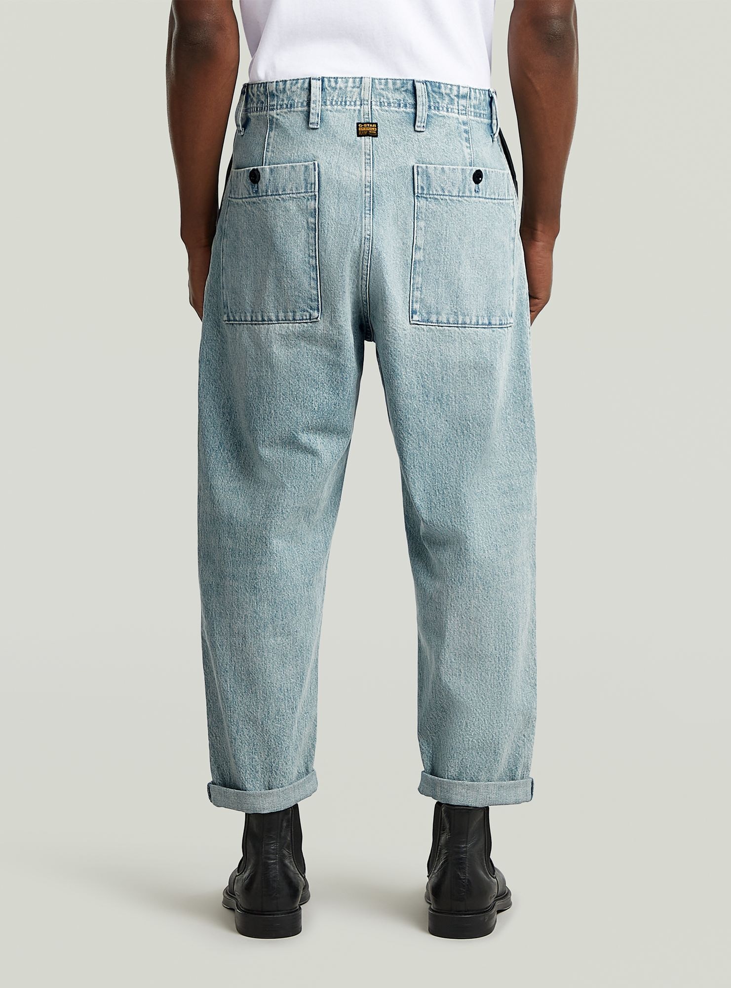 G-STAR Regular-fit-Jeans »Pleated Chino Denim Relaxed Tapered«