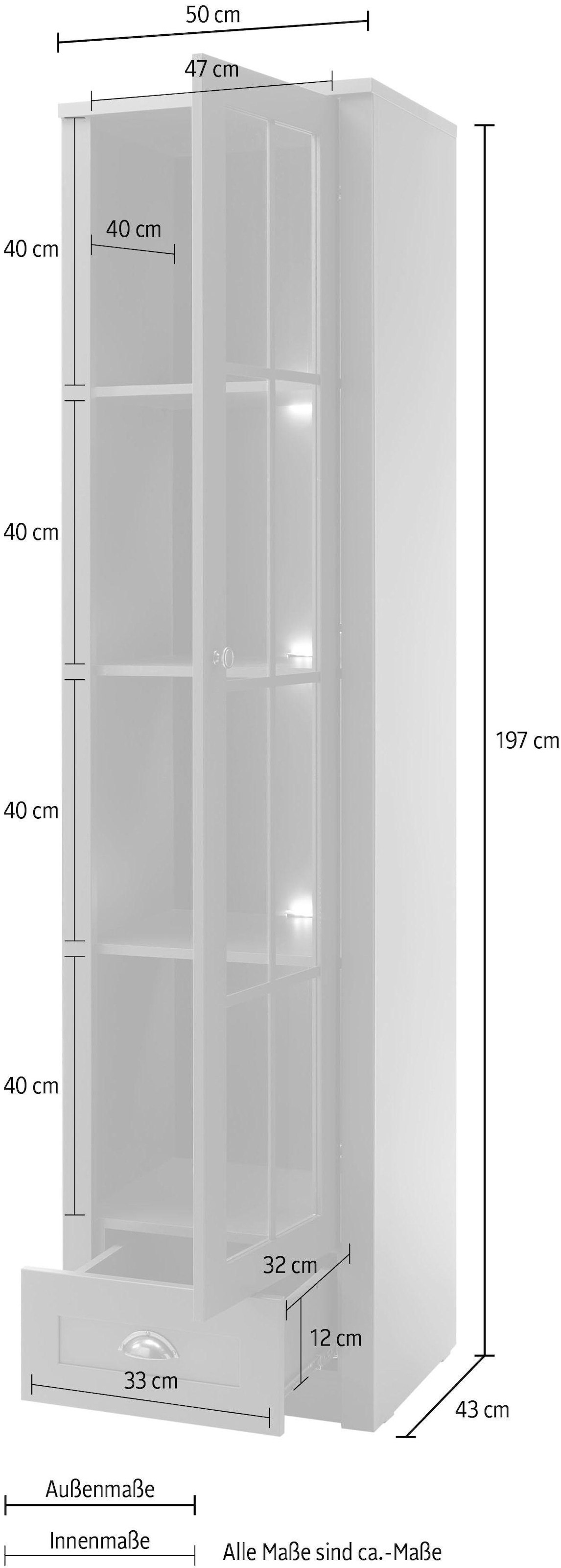 Home affaire Vitrine »Ascot«, BAUR Höhe | 197 cm