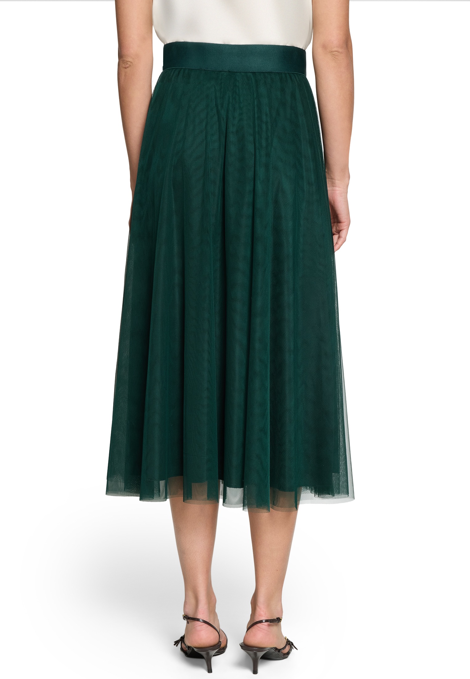 Zero Midirock »Damen mit elastischem Bund« drapiert / gerafft