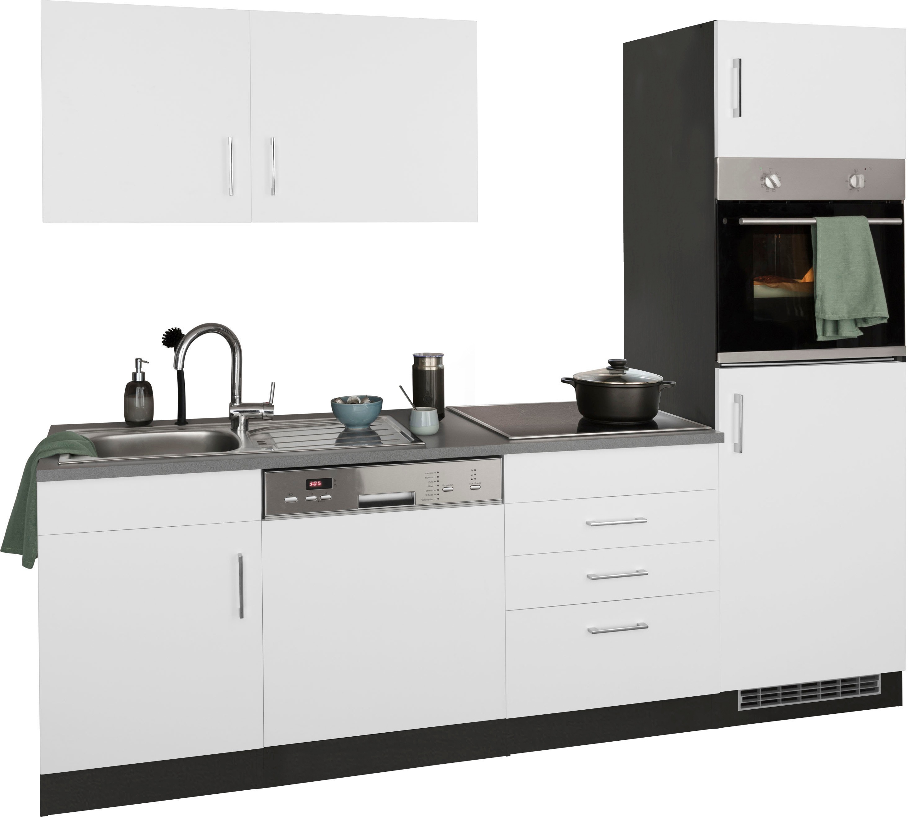 Thumbnail - KOCHSTATION Küchenzeile "KS-Paris – Küchen mit einzigartigen Fotomotiven auf den Fronten" Breite 230 cm, wahlweise mit E...