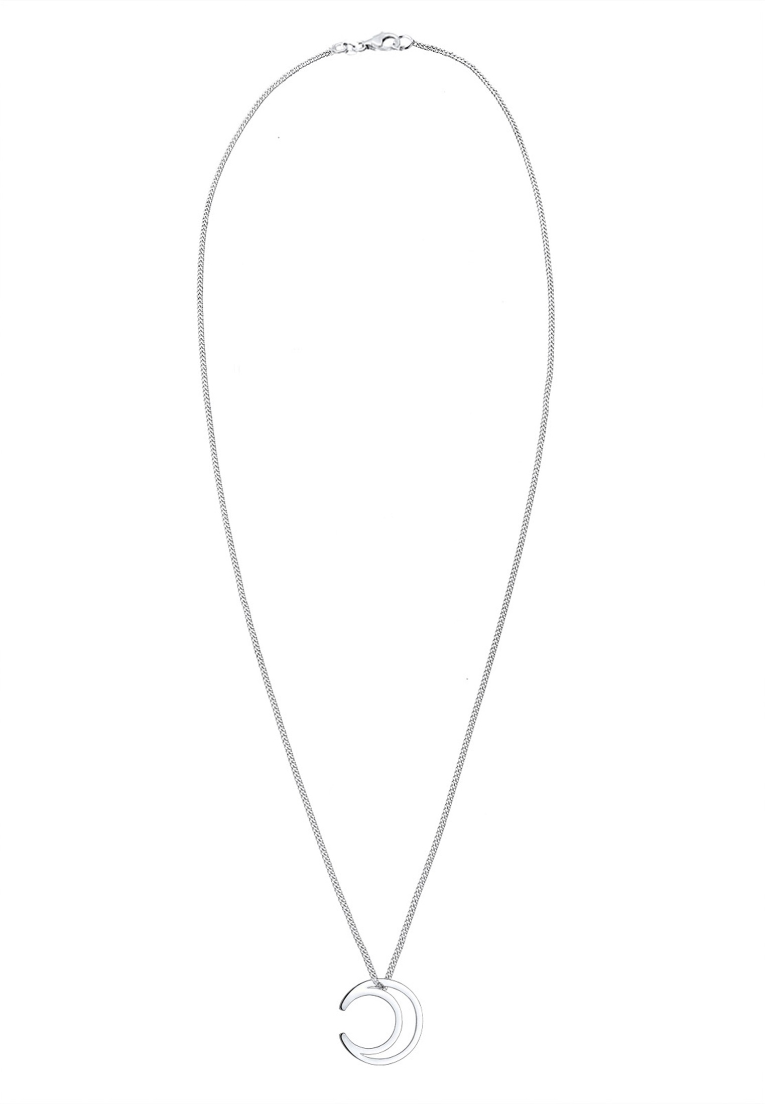 Elli Kette mit Anhänger »Halbmond Astro Cut-Out 925 Sterling Silber«