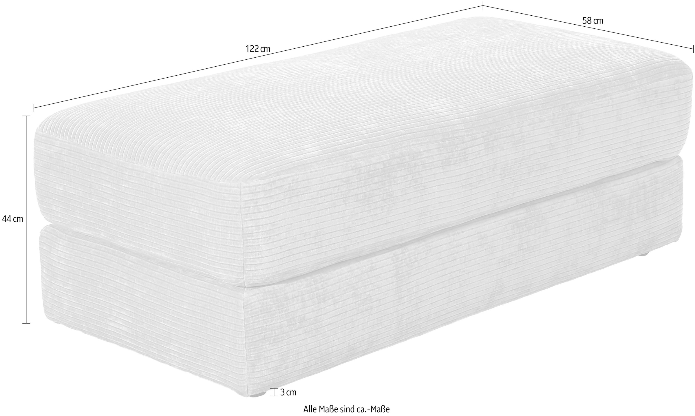 Jockenhöfer Gruppe Hocker »Allround, inklusive Federkernpolsterung« vielseitig nutzbar, viele Farben und Qualitäten wählbar