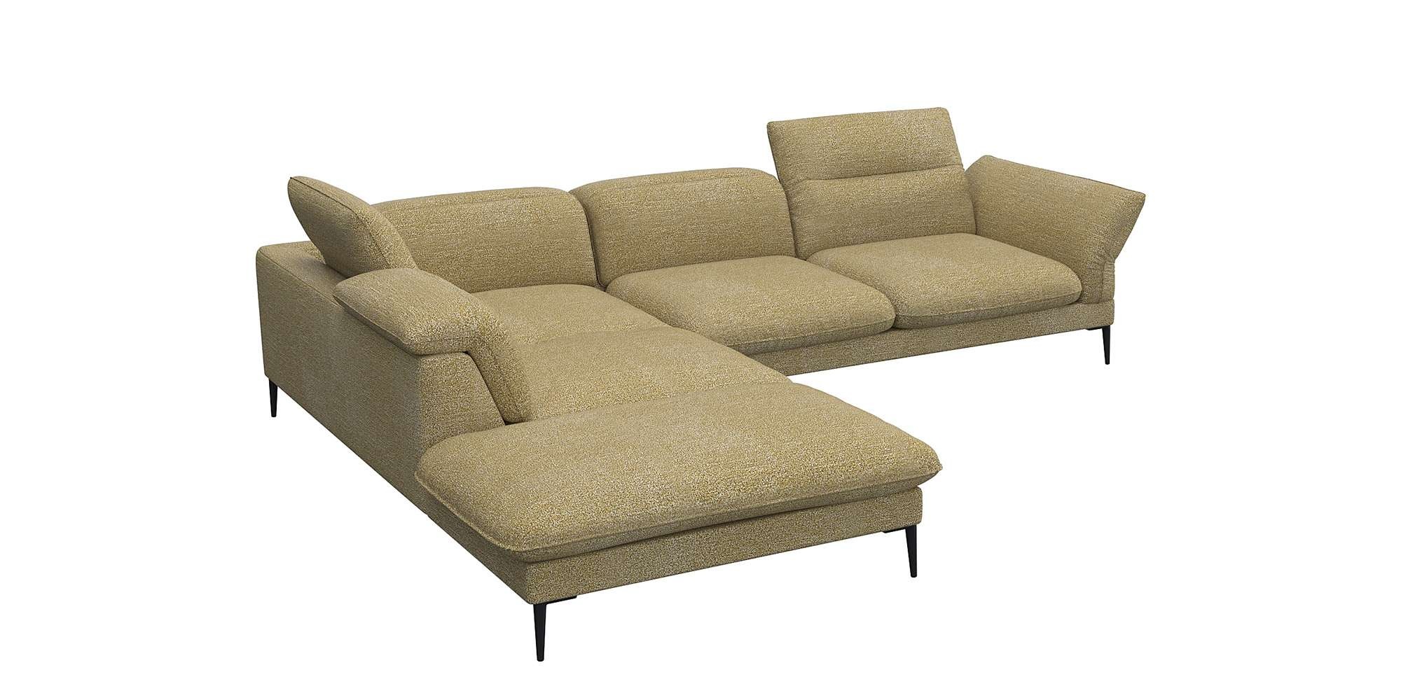 FLEXLUX Ecksofa "Salino, Funktionssofa mit Ottomane, Relaxsofa, Ecksofa", S günstig online kaufen